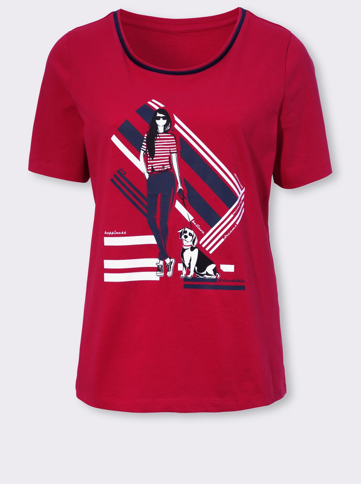 Shirt met korte mouwen - rood