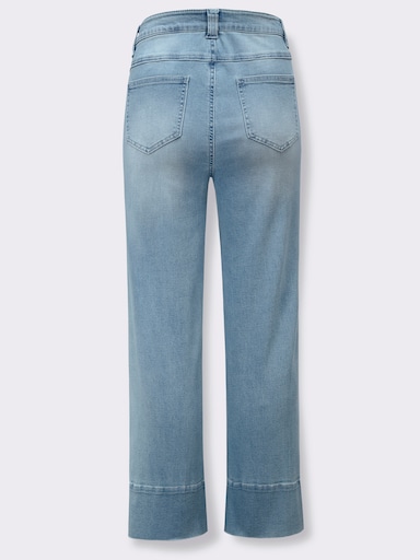 7/8-Jeans mit Passformsattel hinten - blue-bleached