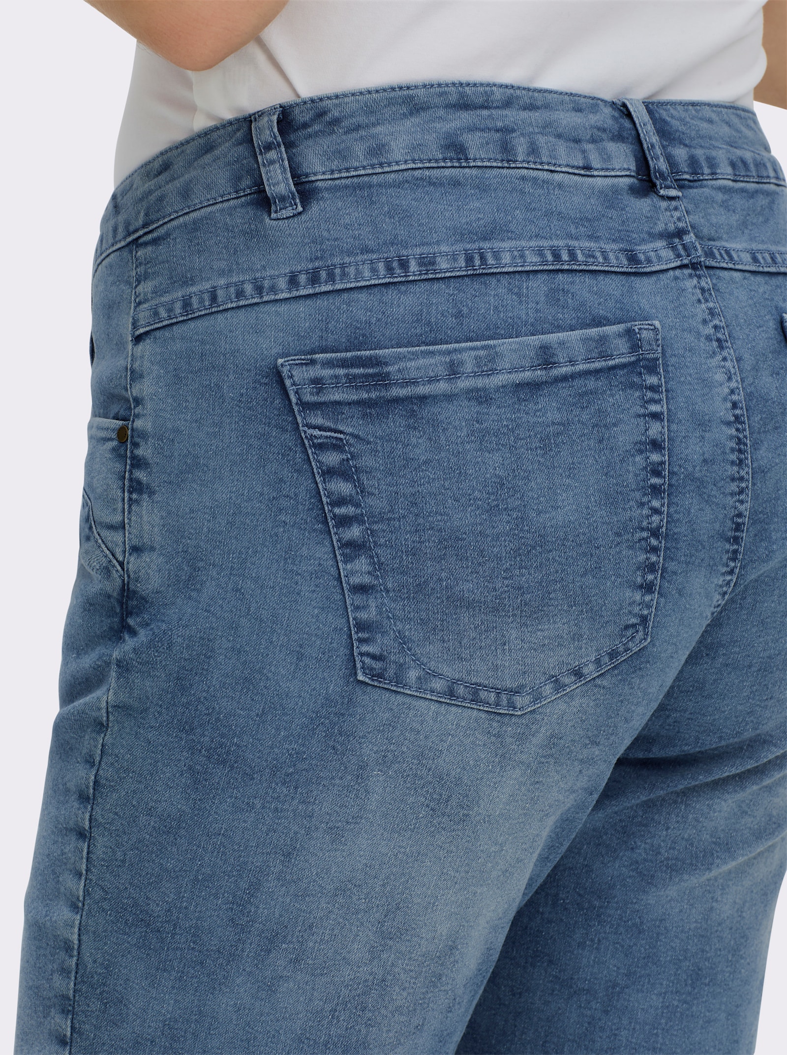 5-Pocket-Jeans in knöchellanger Schnittform - blue-bleached