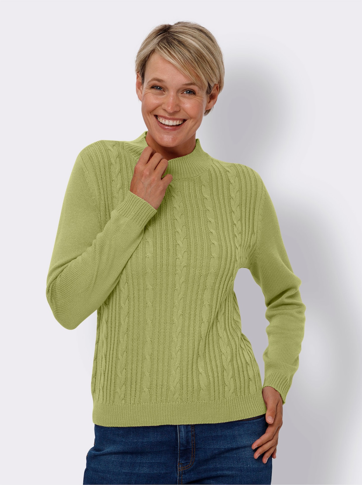 Pullover met lange mouwen - lindegroen