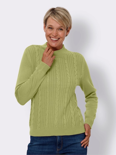 Langarm-Pullover - lindgrün
