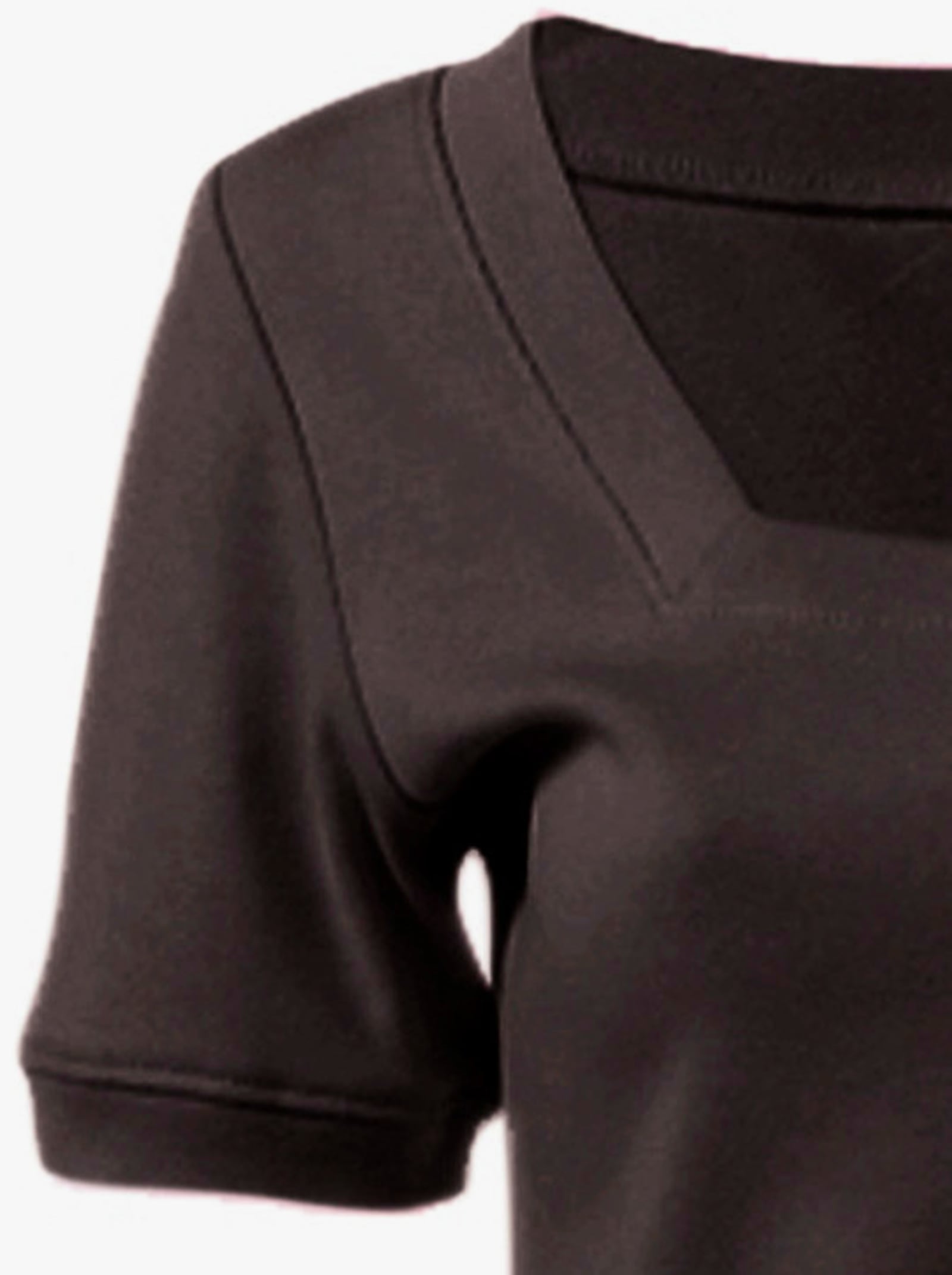 heine Shirt aus Rippenware - schokobraun