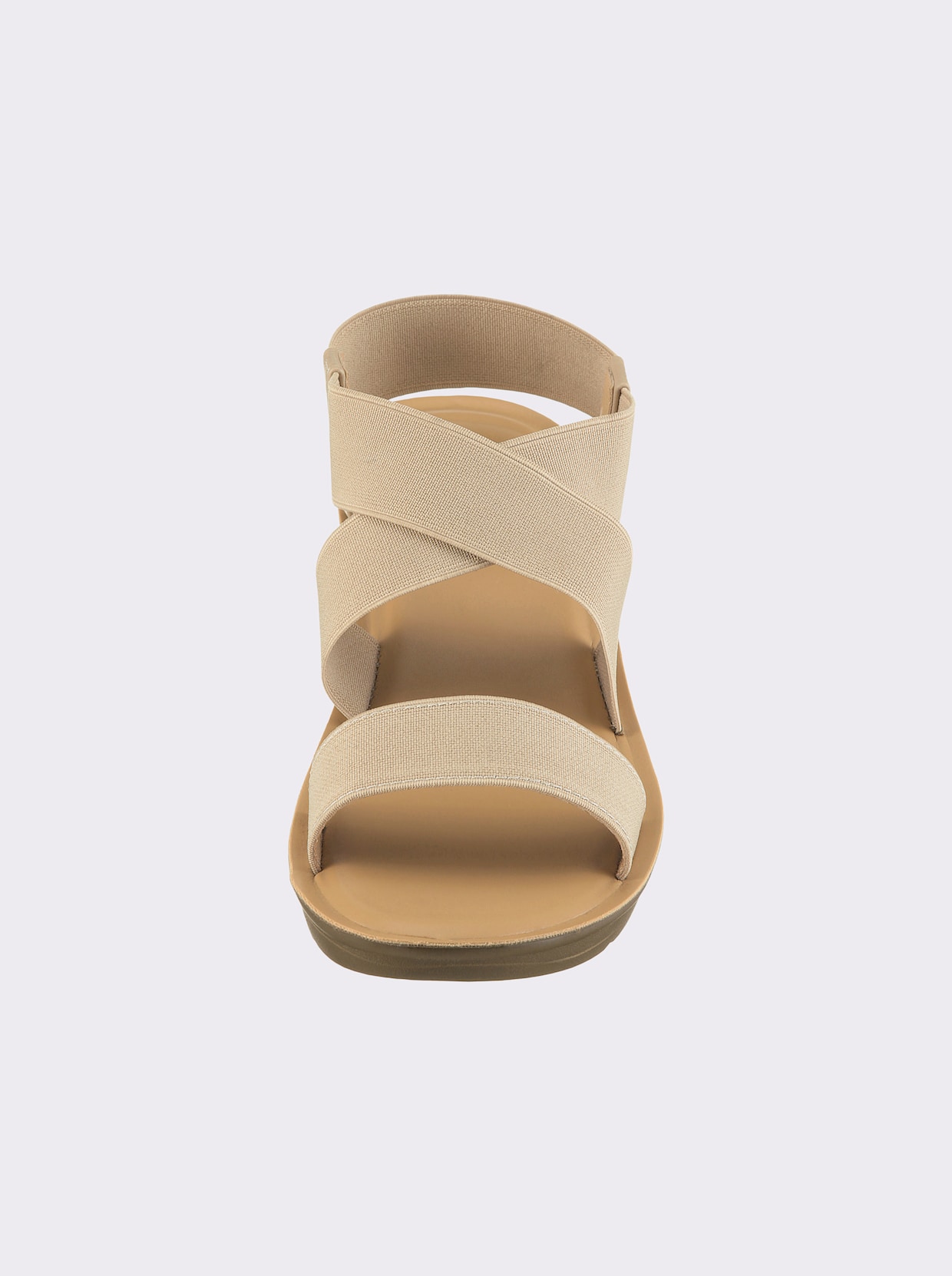 Sandalette Obermaterial aus Textil - vanille