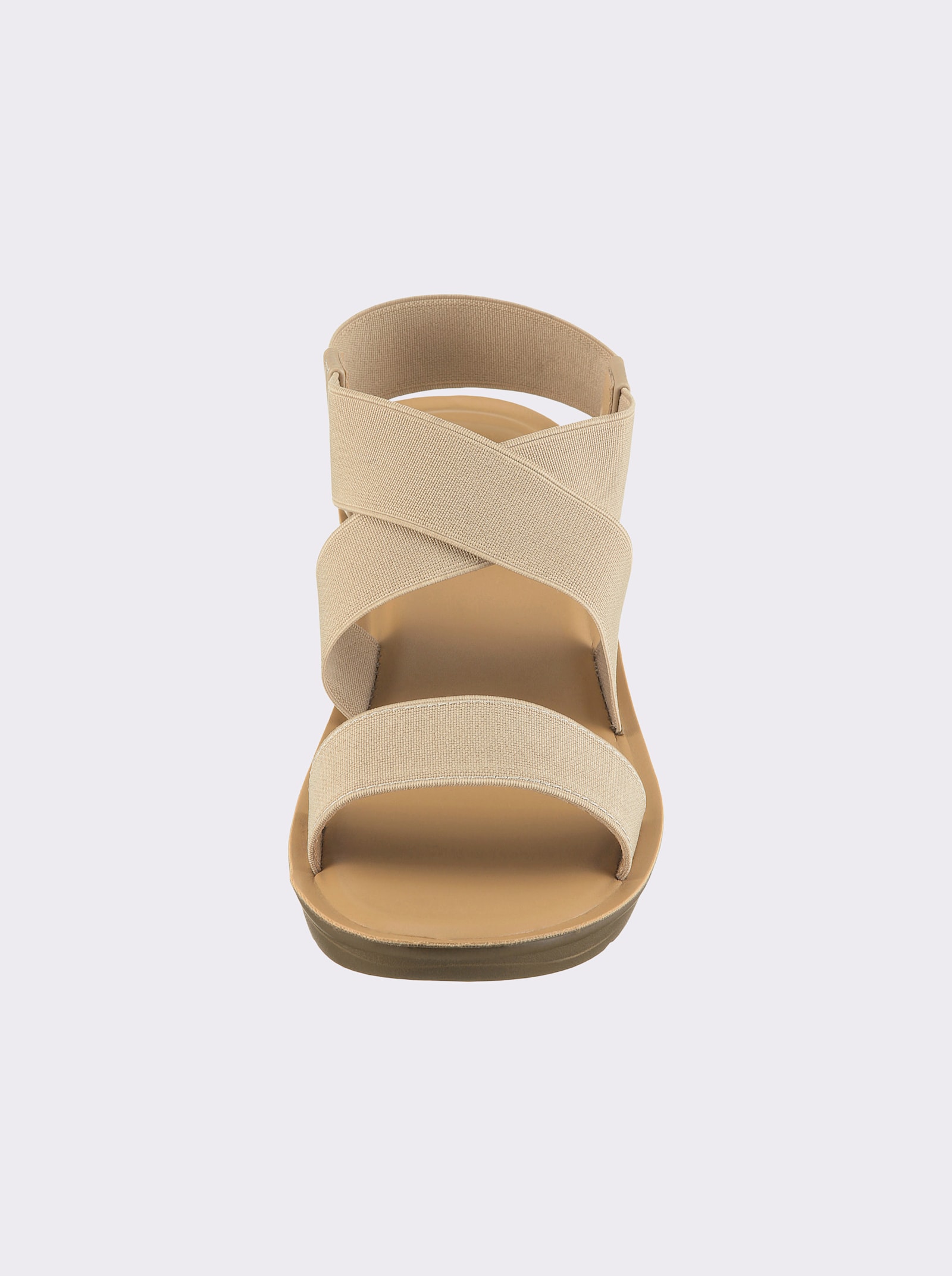 Sandalette Obermaterial aus Textil - vanille