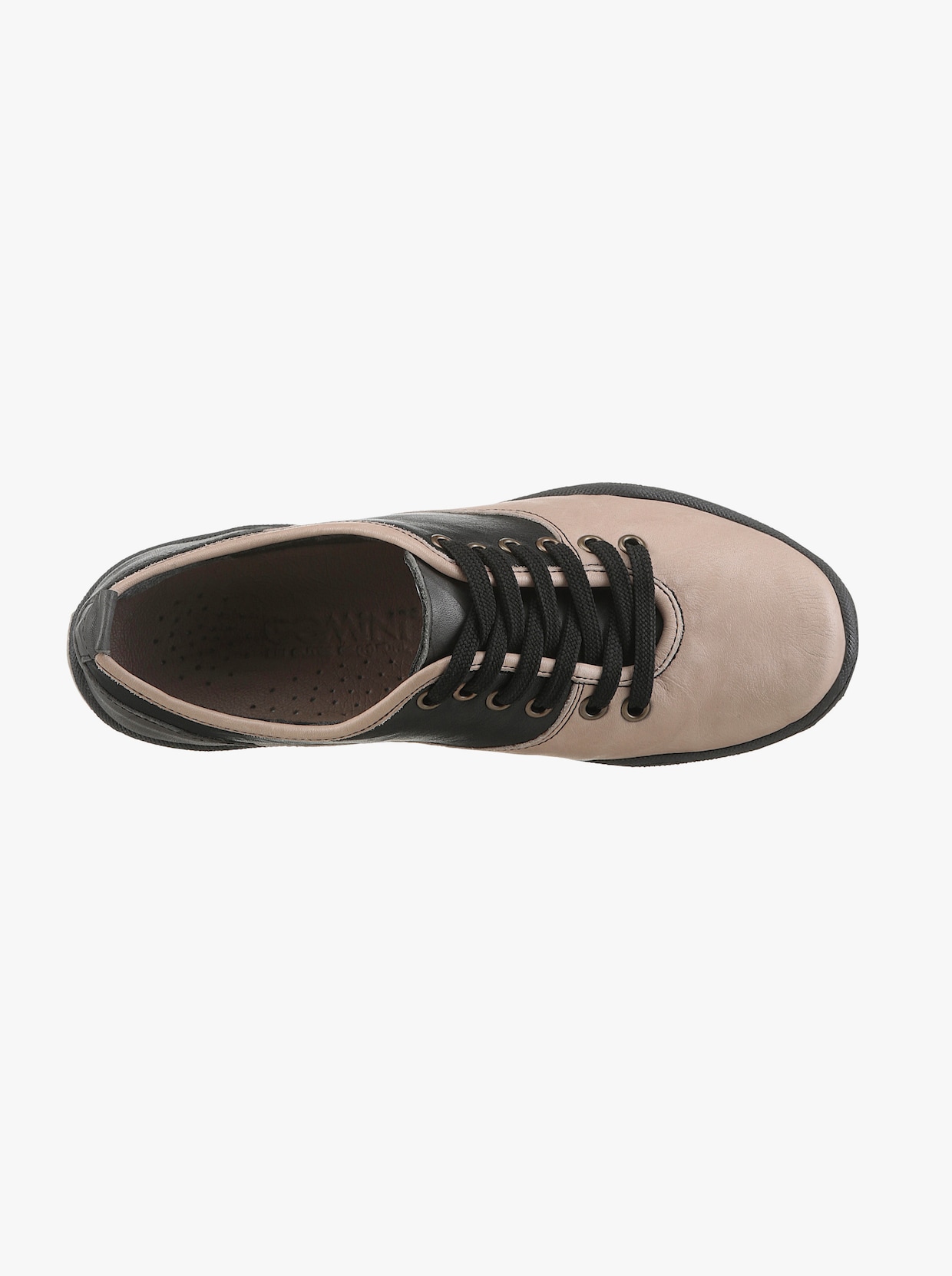 Gemini Schnürschuh mit flexibler Laufsohle - elfenbein-schwarz