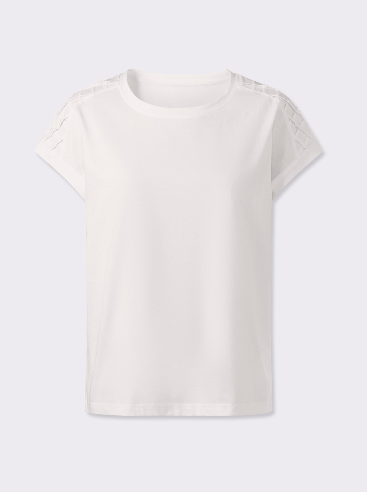 Rundhalsshirt - ecru