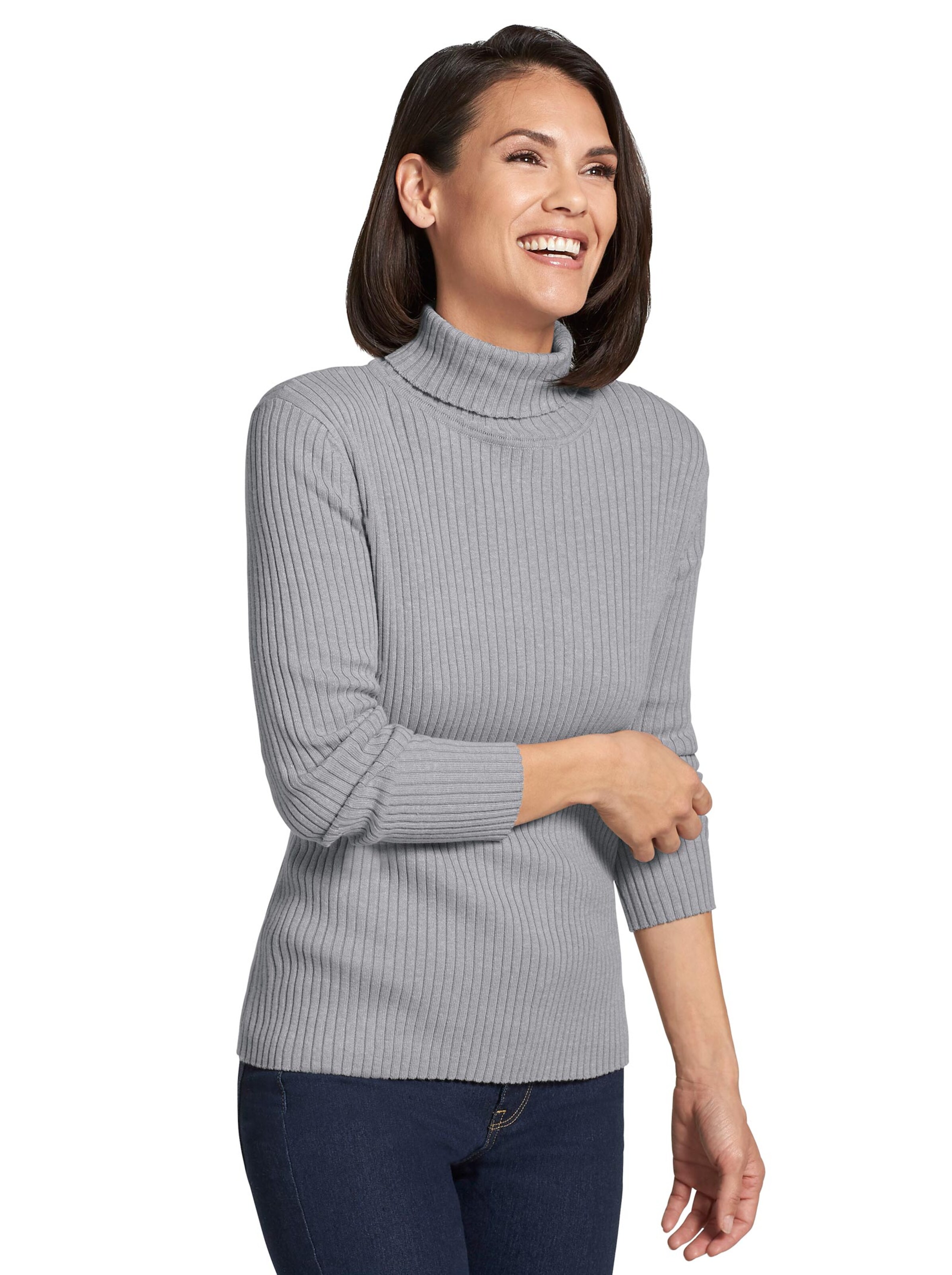 Pullover - grau-meliert