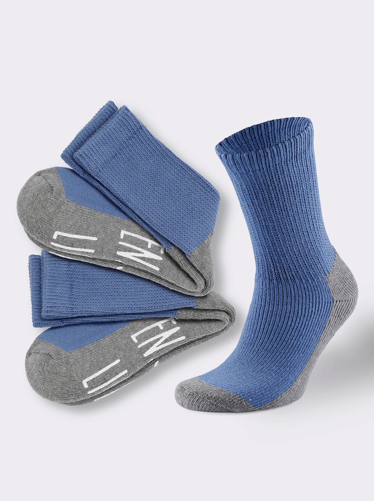 wäschepur Socken - taubenblau-grau