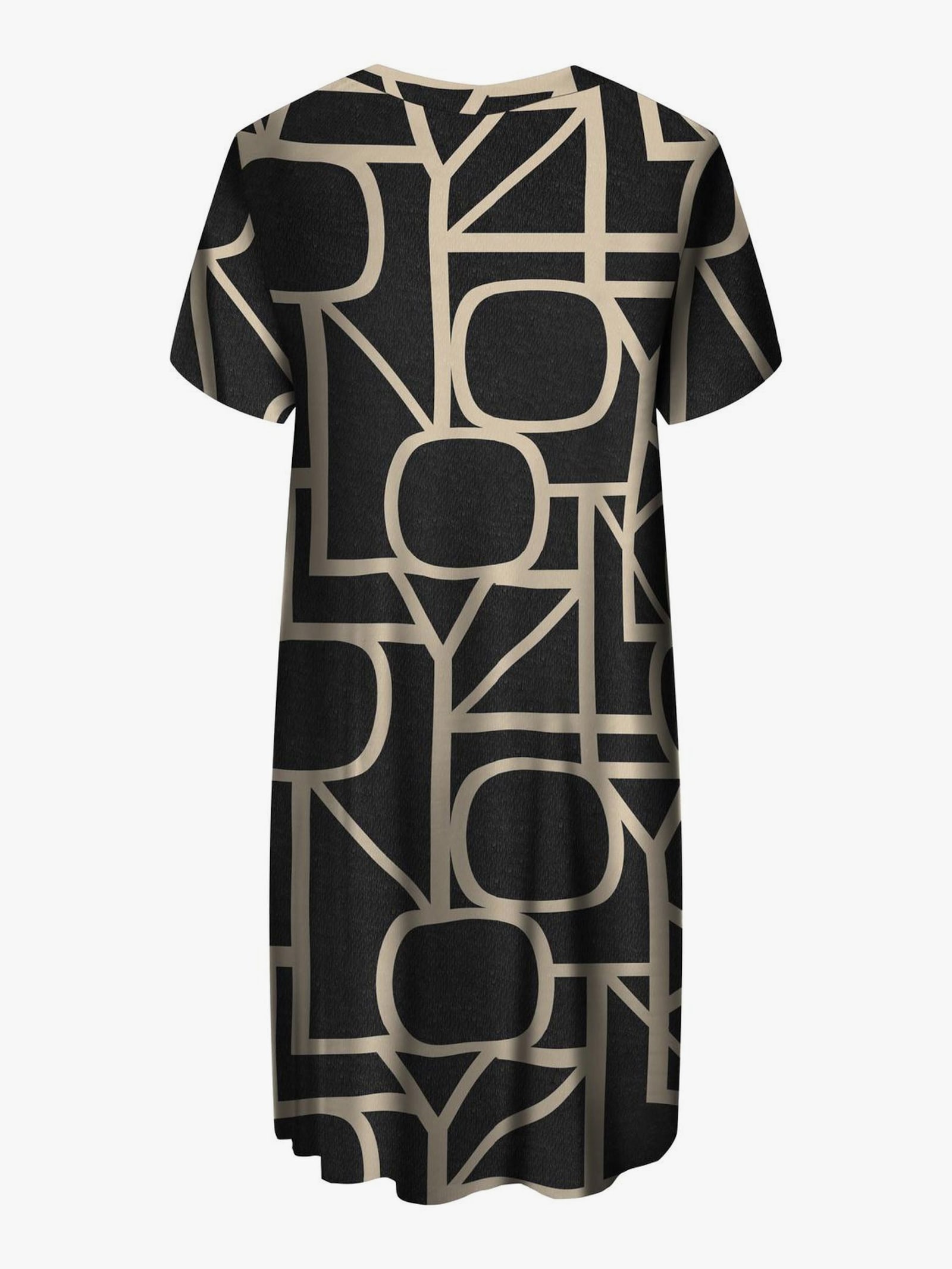 ONLY CARMAKOMA Shirtkleid - black aop:maritime great logo