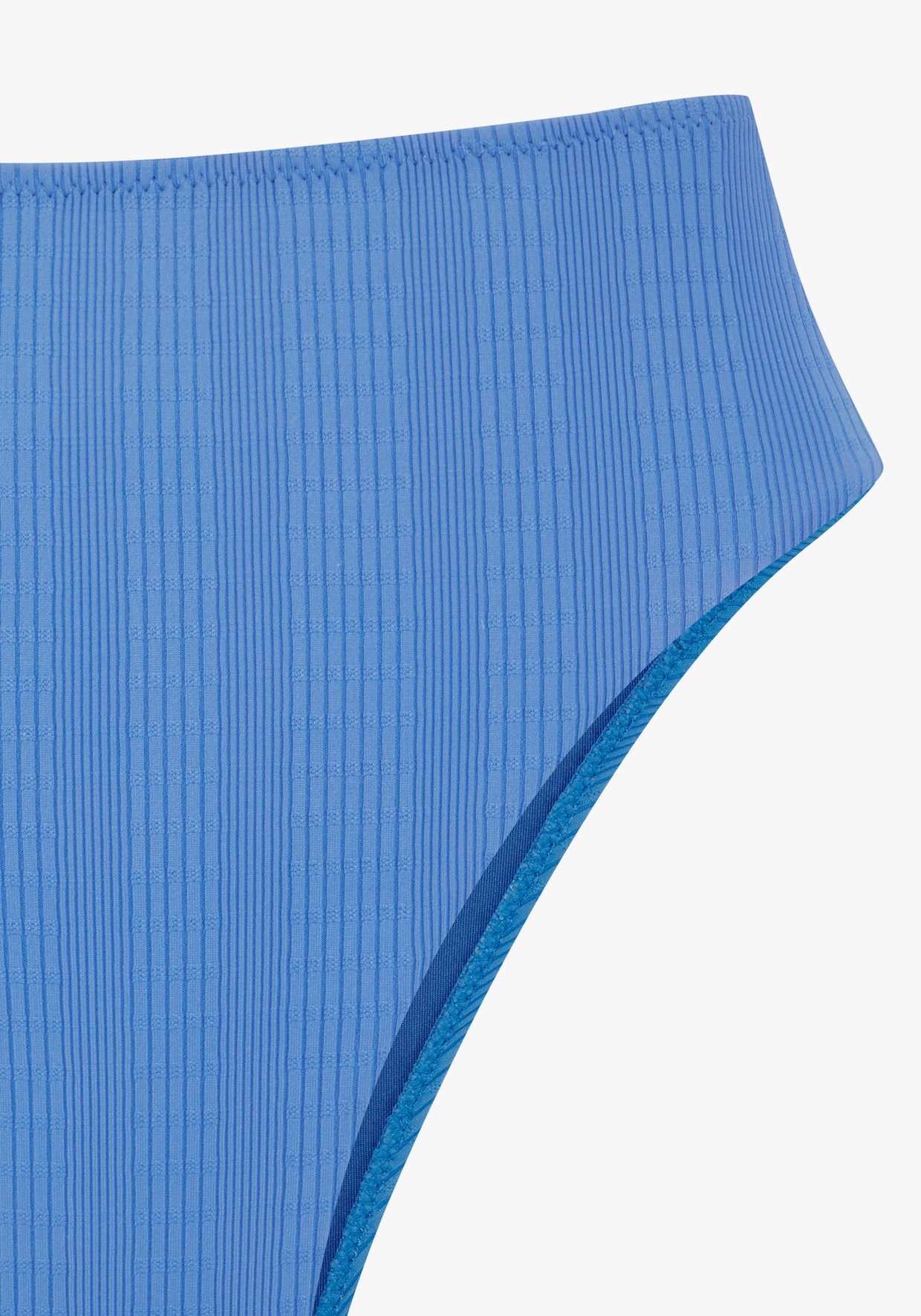 Highwaist-Bikini-Hose - blau