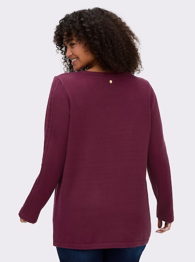 sheego Pullover - bordeaux