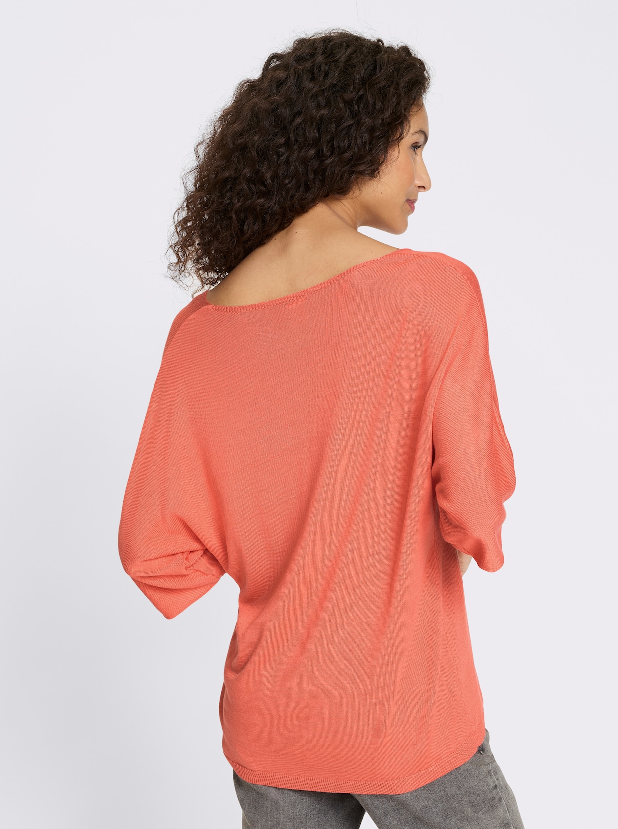 heine Pull en tricot fin - corail
