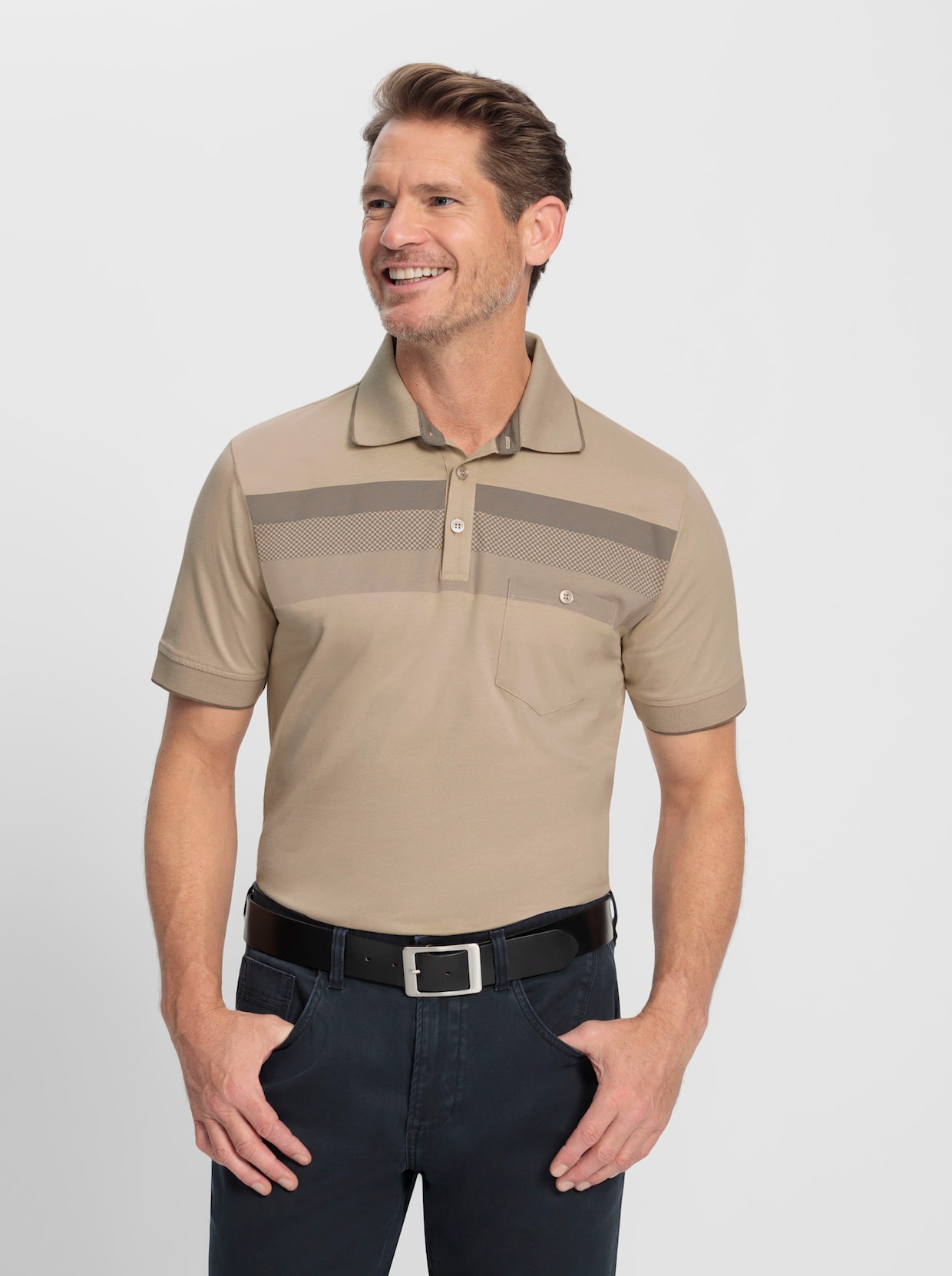 Marco Donati Shirt met korte mouwen - beige