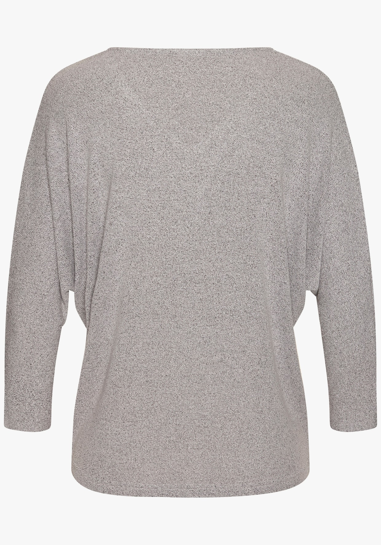 LASCANA Shirt met 3/4-mouw - zilvergrijs