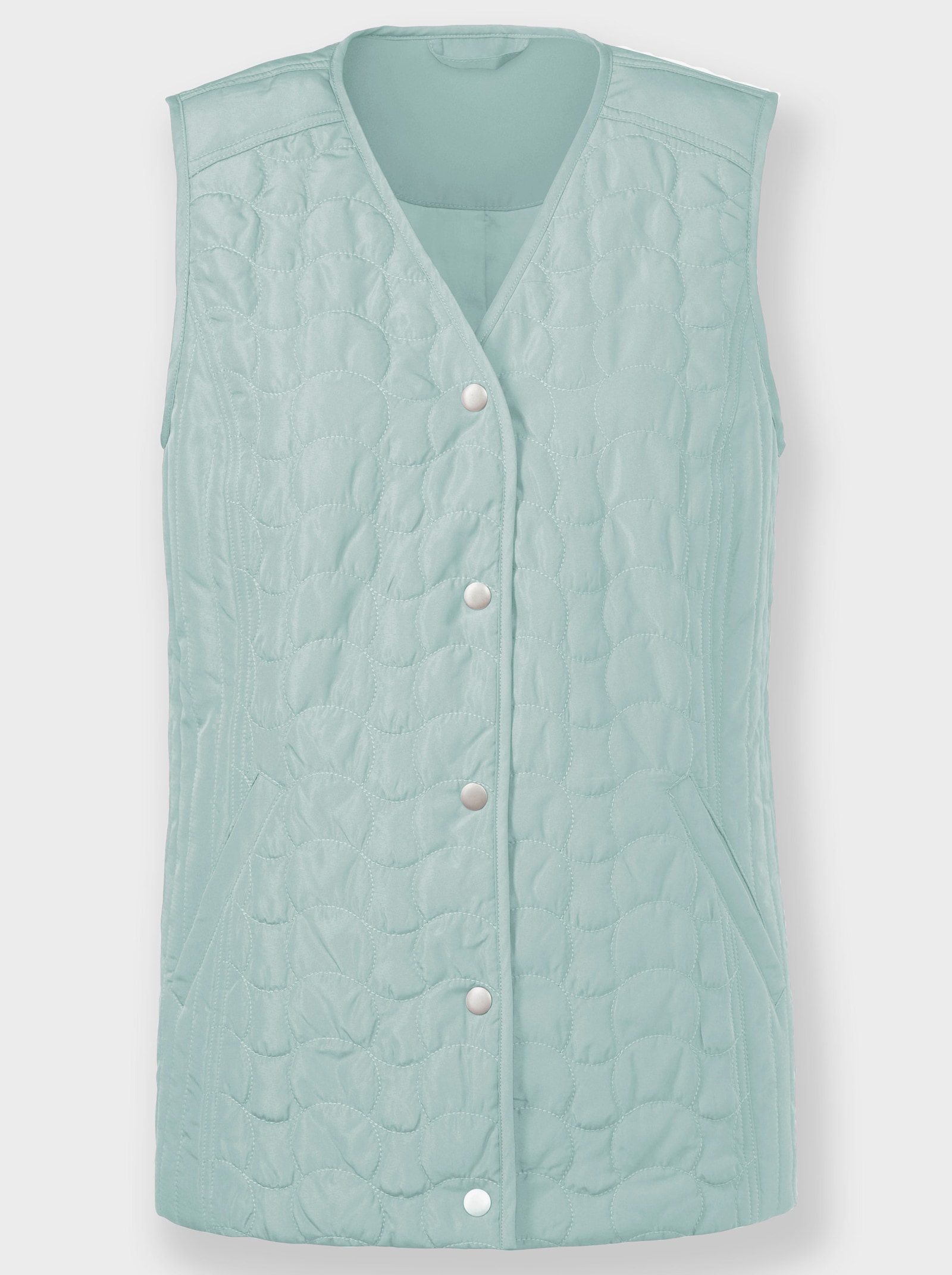 Steppweste in Microfaser-Qualität - kalkmint