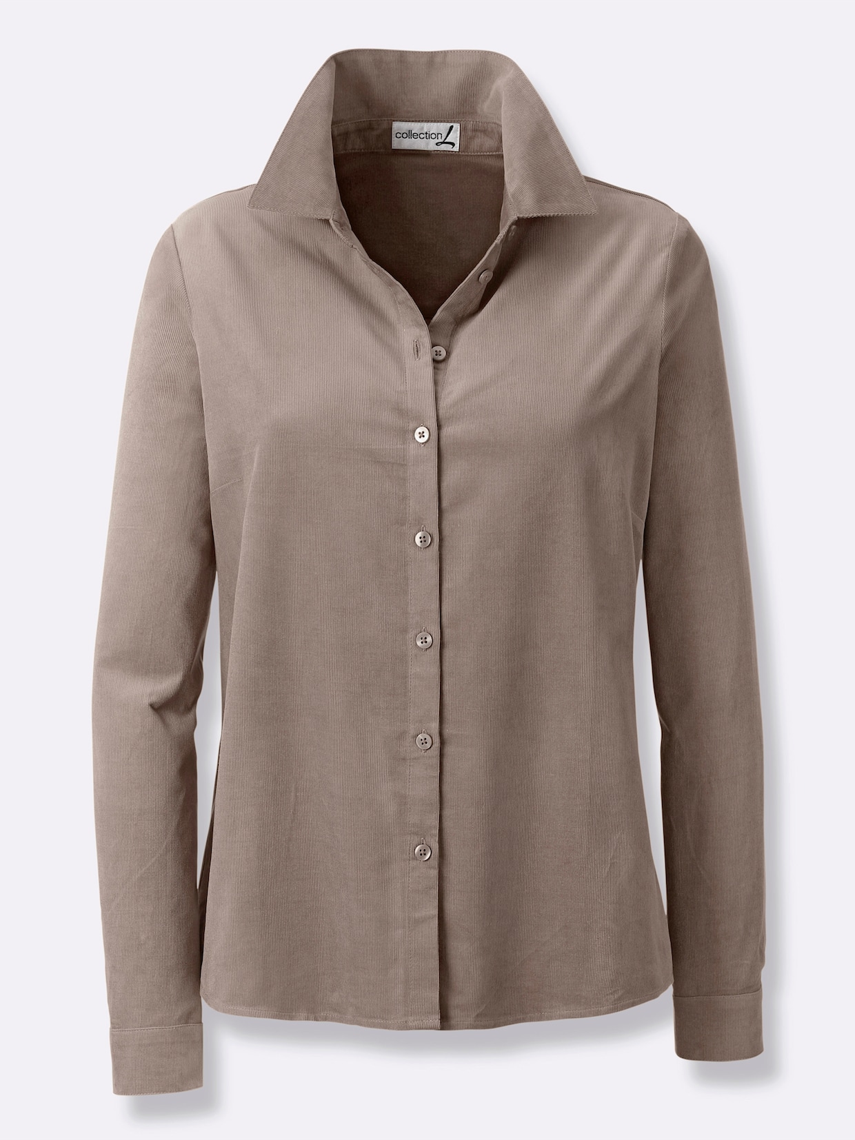 Hemdbluse - taupe