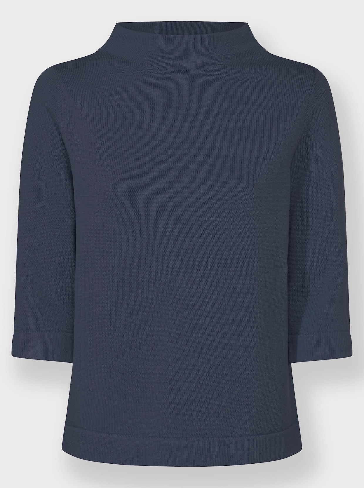 Pullover met 3/4-mouwen - rookblauw