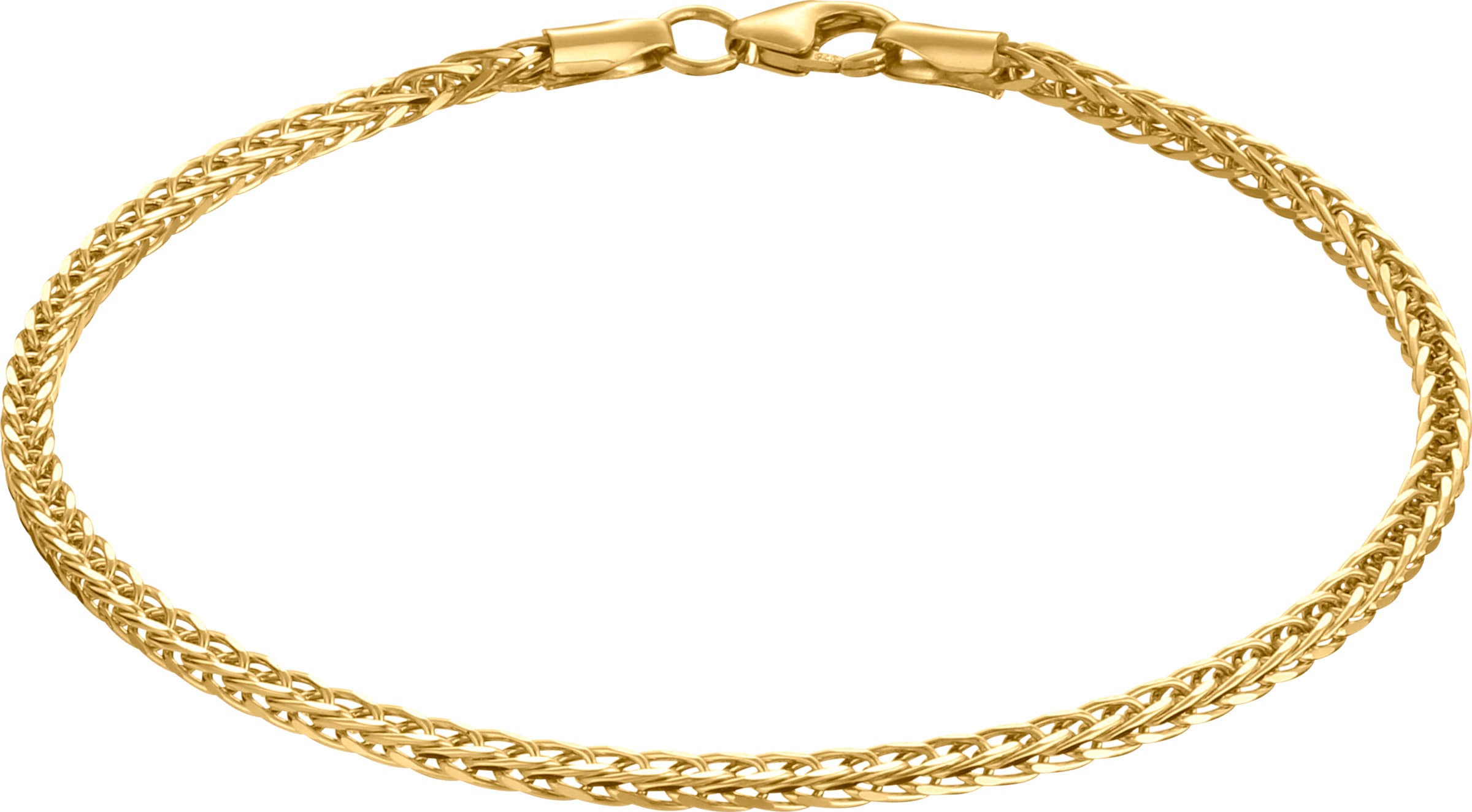 Armband Gold günstig Kaufen-Armband in Gelbgold 375 von heine. Armband in Gelbgold 375 von heine <![CDATA[Für höchste Ansprüche: Armband aus Gelbgold 375. Vierkant, hohl. Zopfkette. Karabinerverschluss. Länge ca. 19 cm.]]>. 