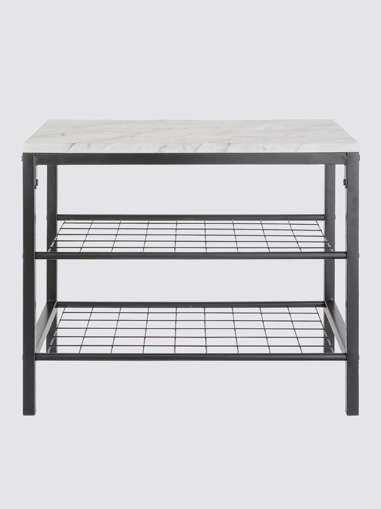 heine home Schuhbank - schwarz-grau