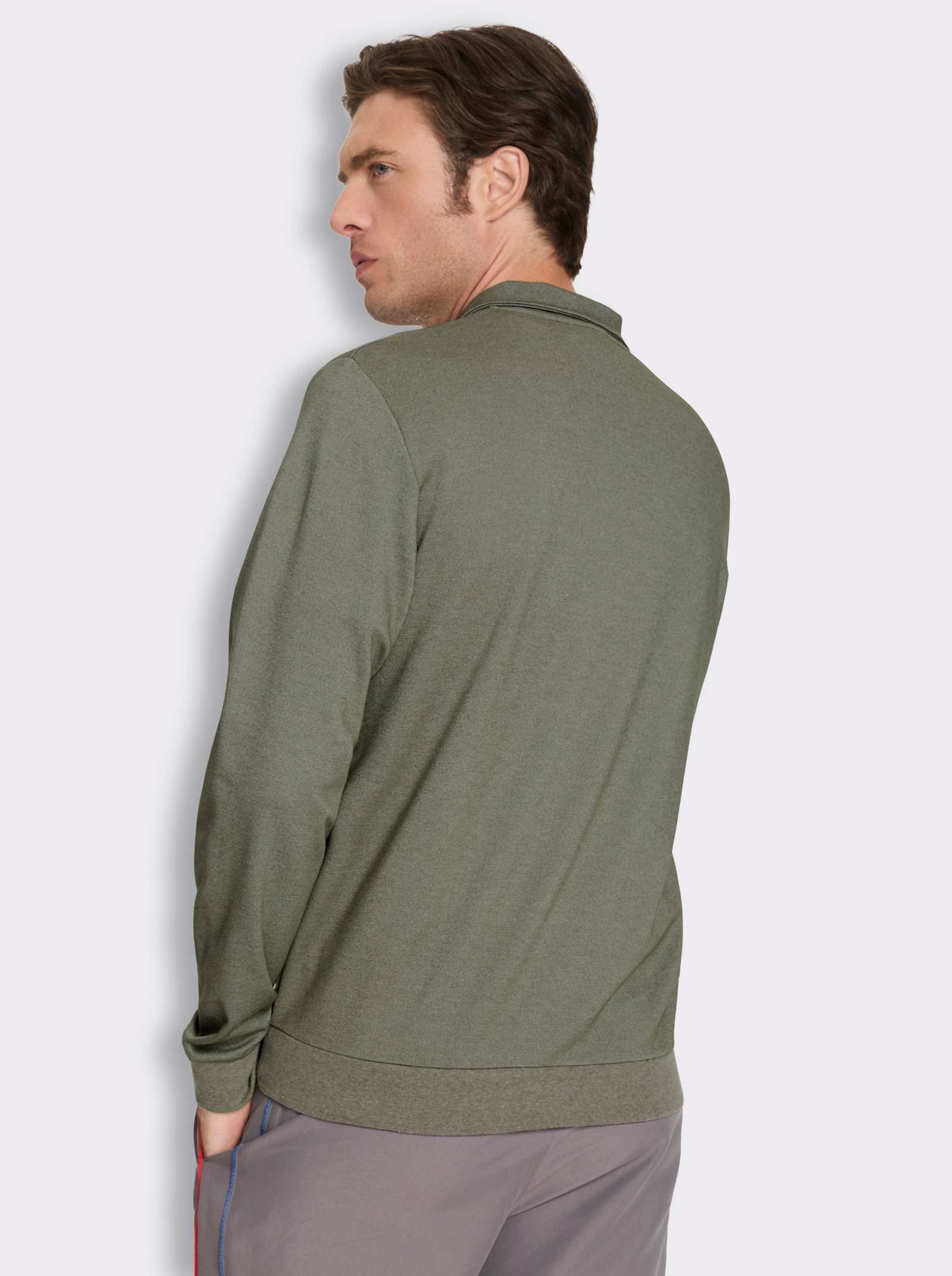 Catamaran Sports Funktionsshirt mit Reißverschluss - khaki-meliert