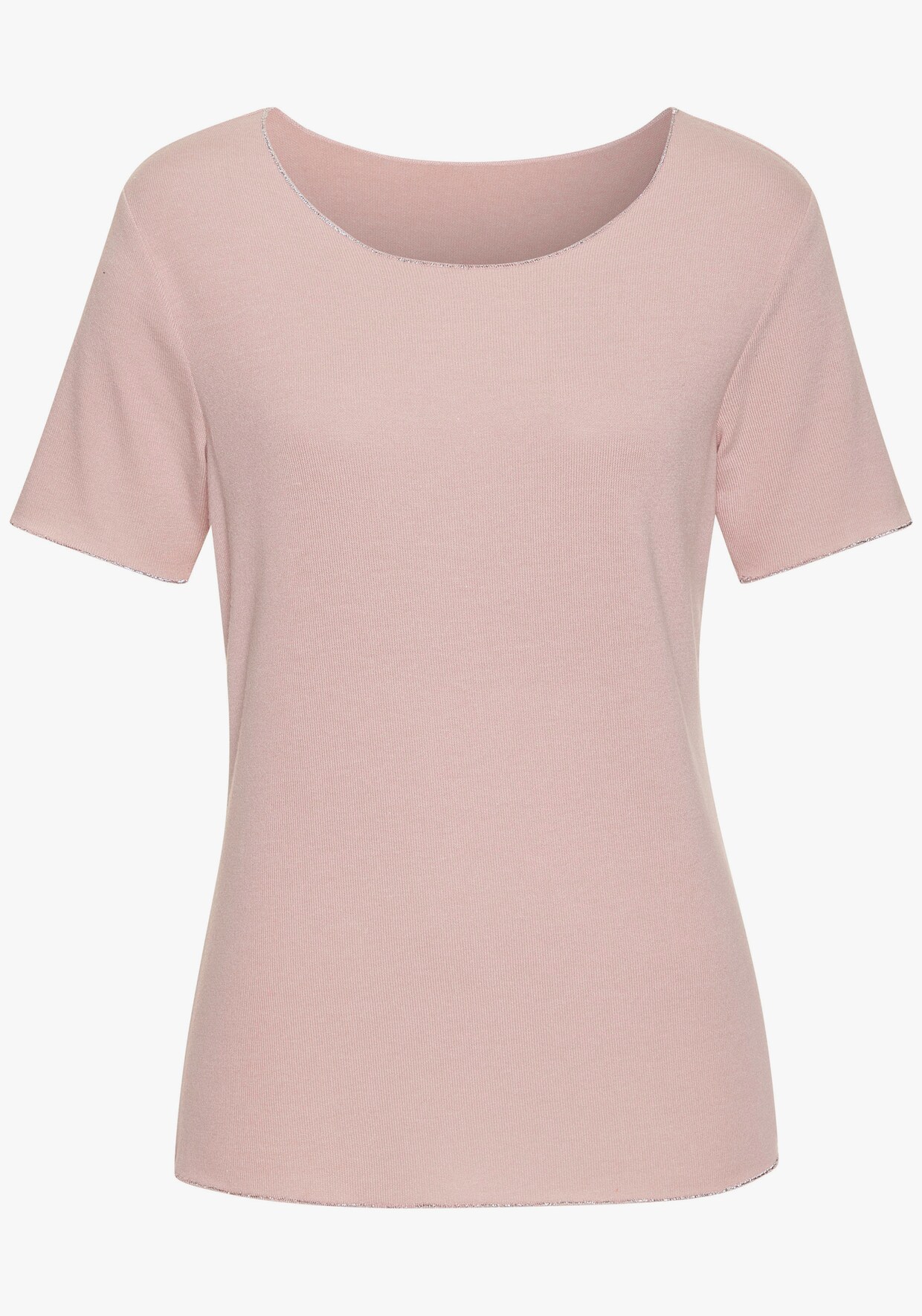 LASCANA Shirt met ronde hals - roze