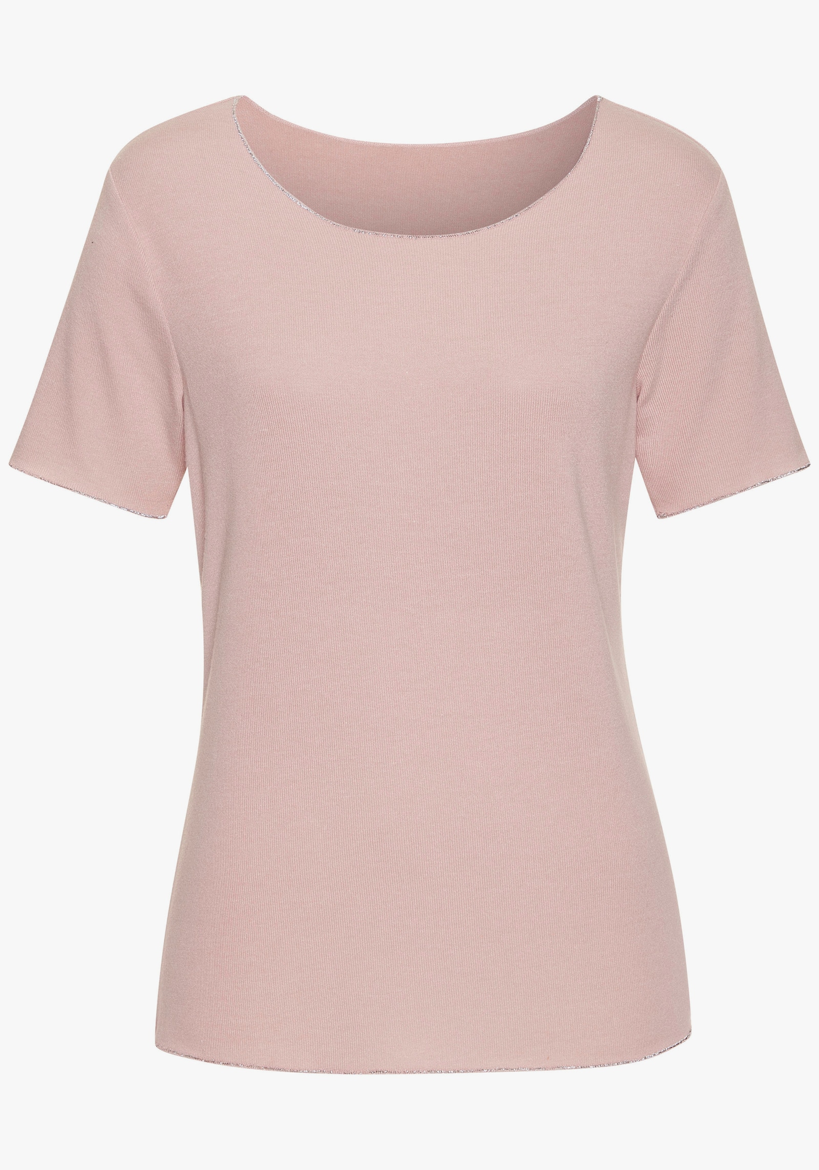 LASCANA Rundhalsshirt - rosa