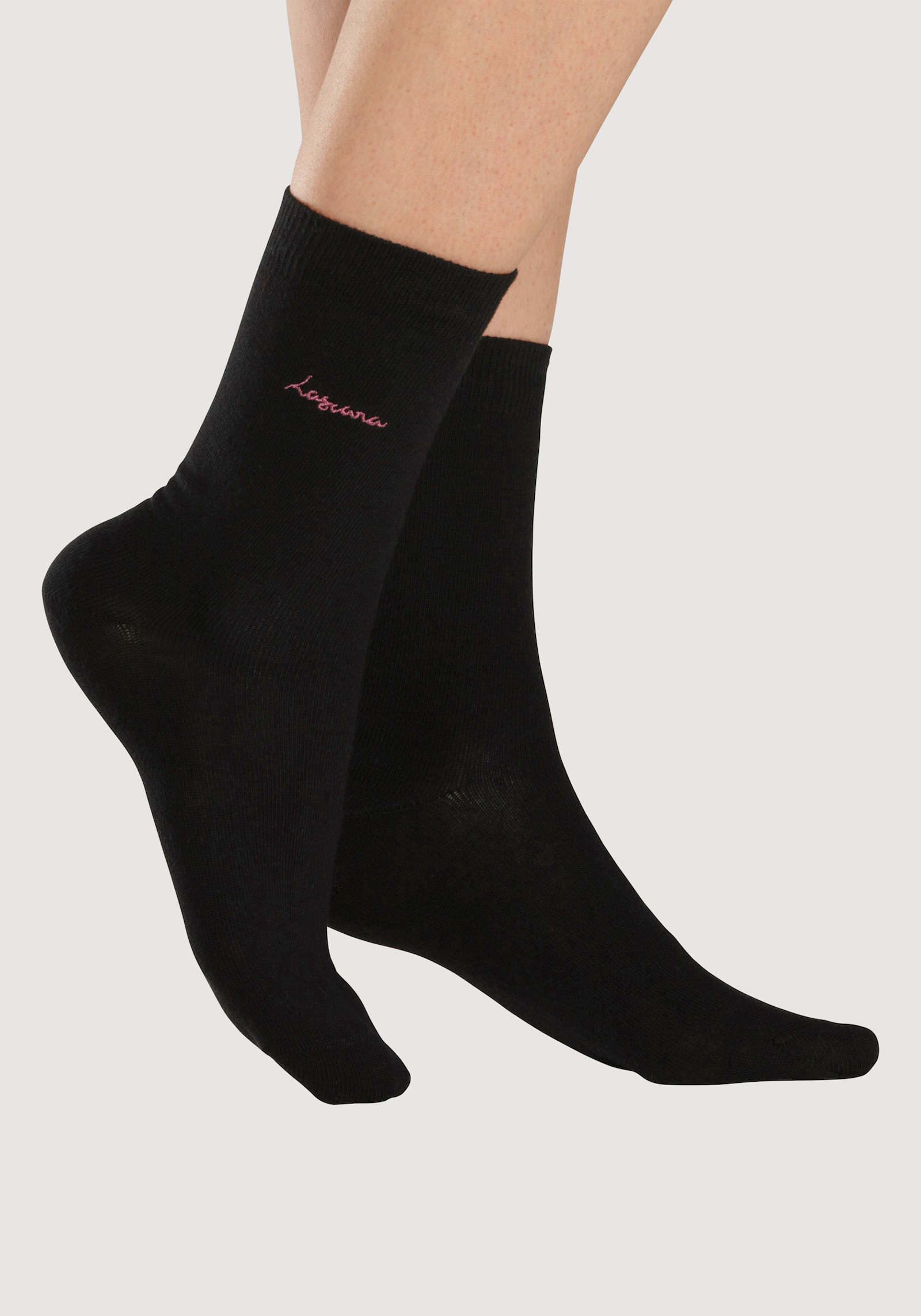 LASCANA Basicsocken - 7x schwarz