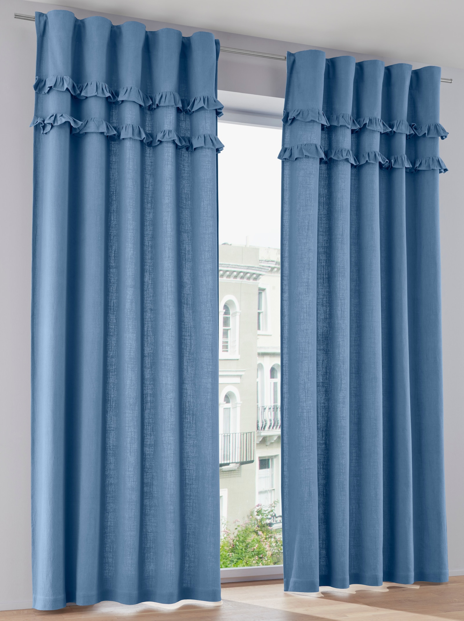 heine home Dekoschal - jeansblau