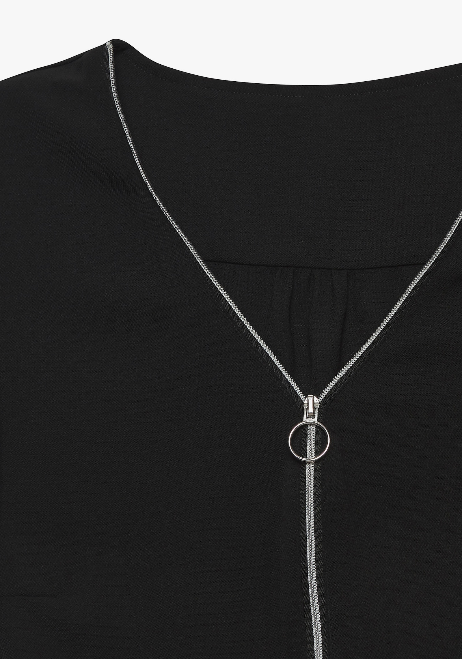 LASCANA Langarmbluse - schwarz