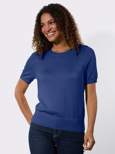 Baumwollpullover - royalblau