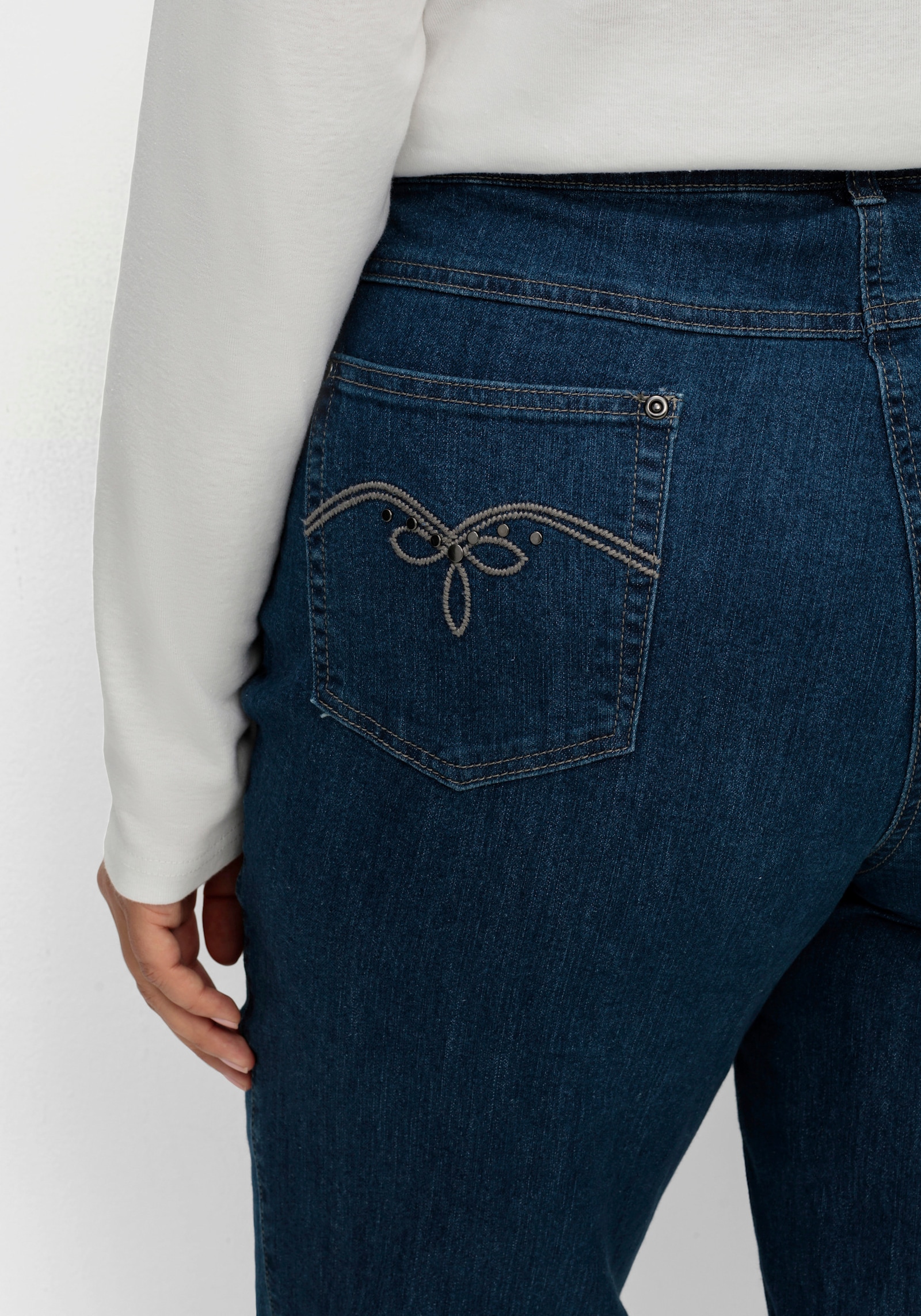 5-Pocket-Jeans mit Stretch-Anteil - blue-stone-washed