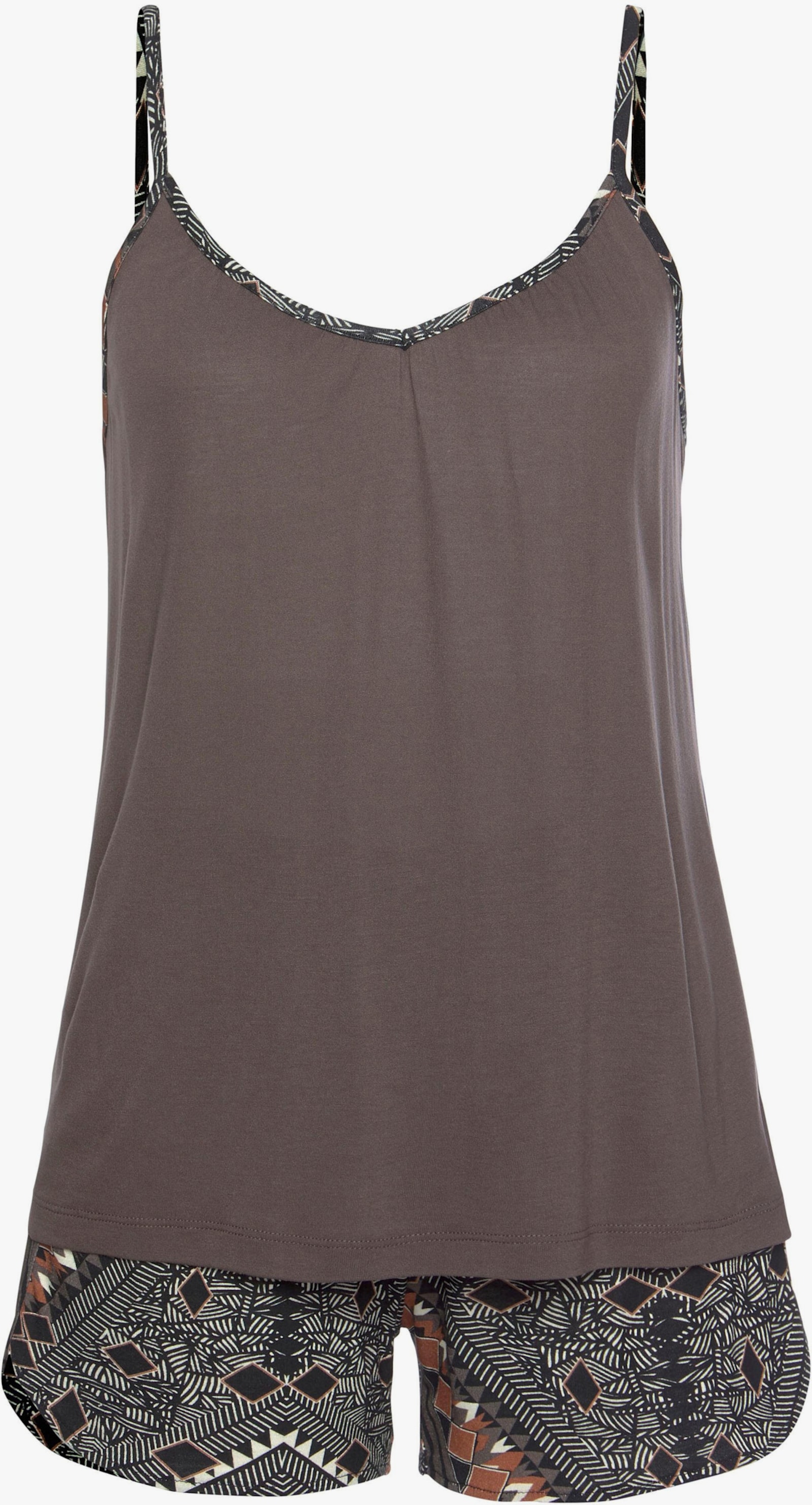 LASCANA Shorty - braun-gemustert