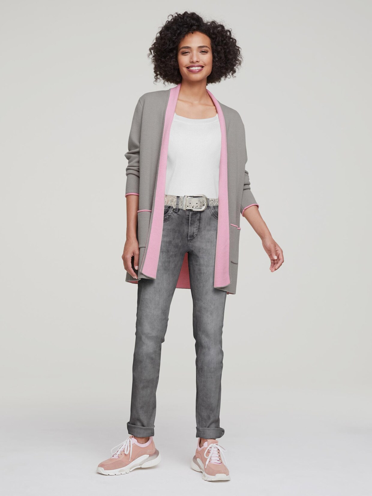 Linea Tesini Carré-Shirt - weiß