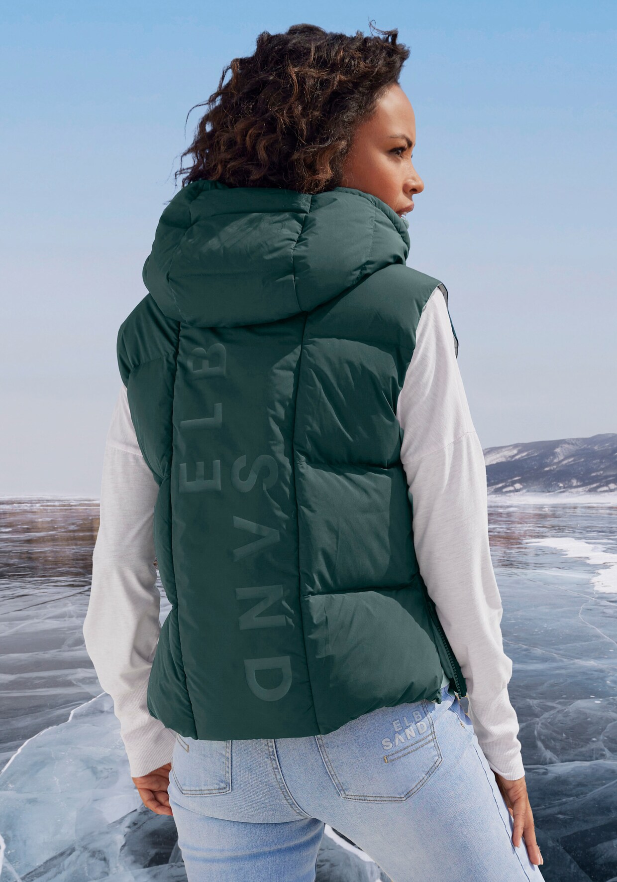 Elbsand Gilet matelassé - bleu pétrole
