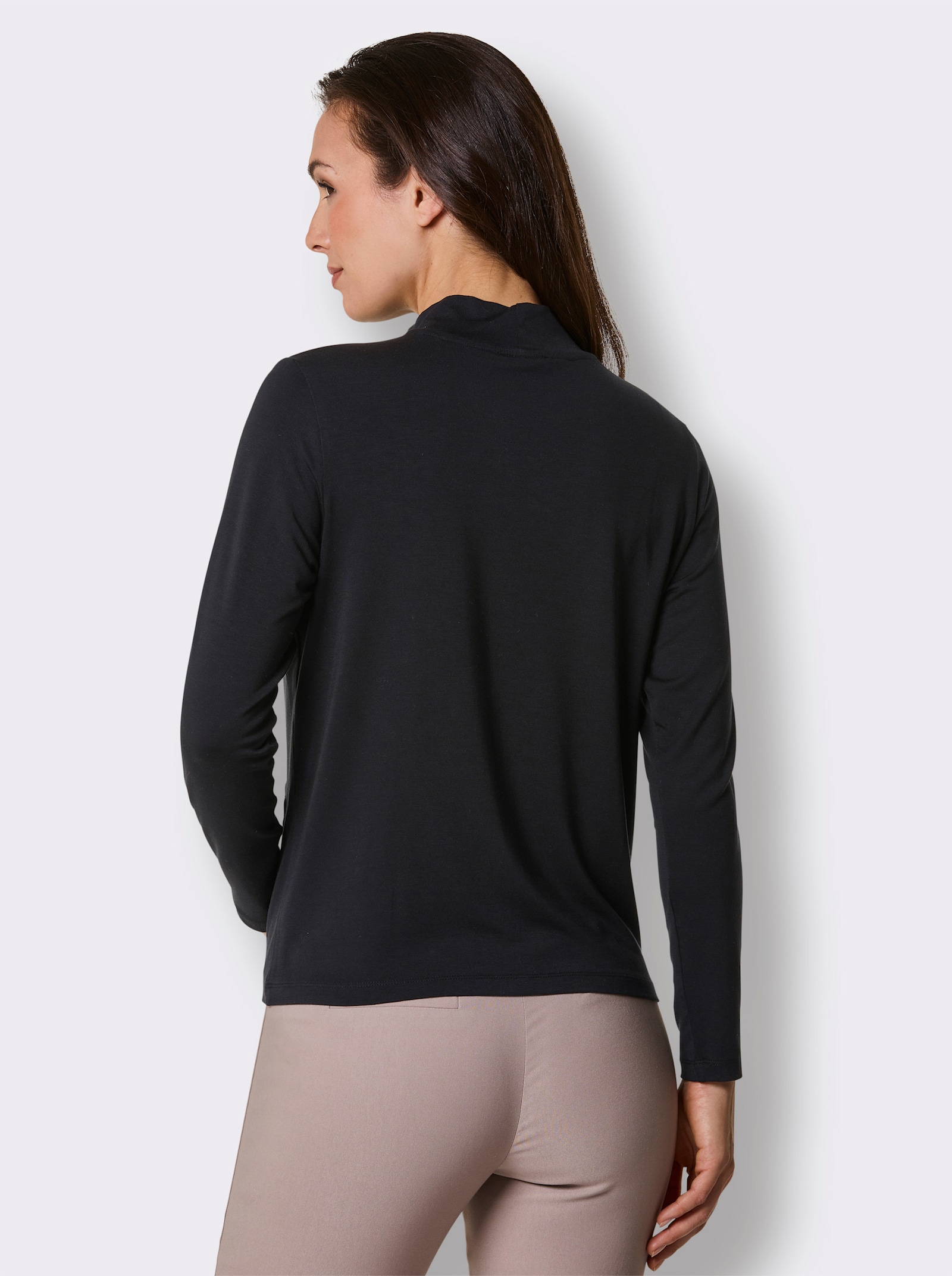 CREATION L PREMIUM Langarmshirt - schwarz