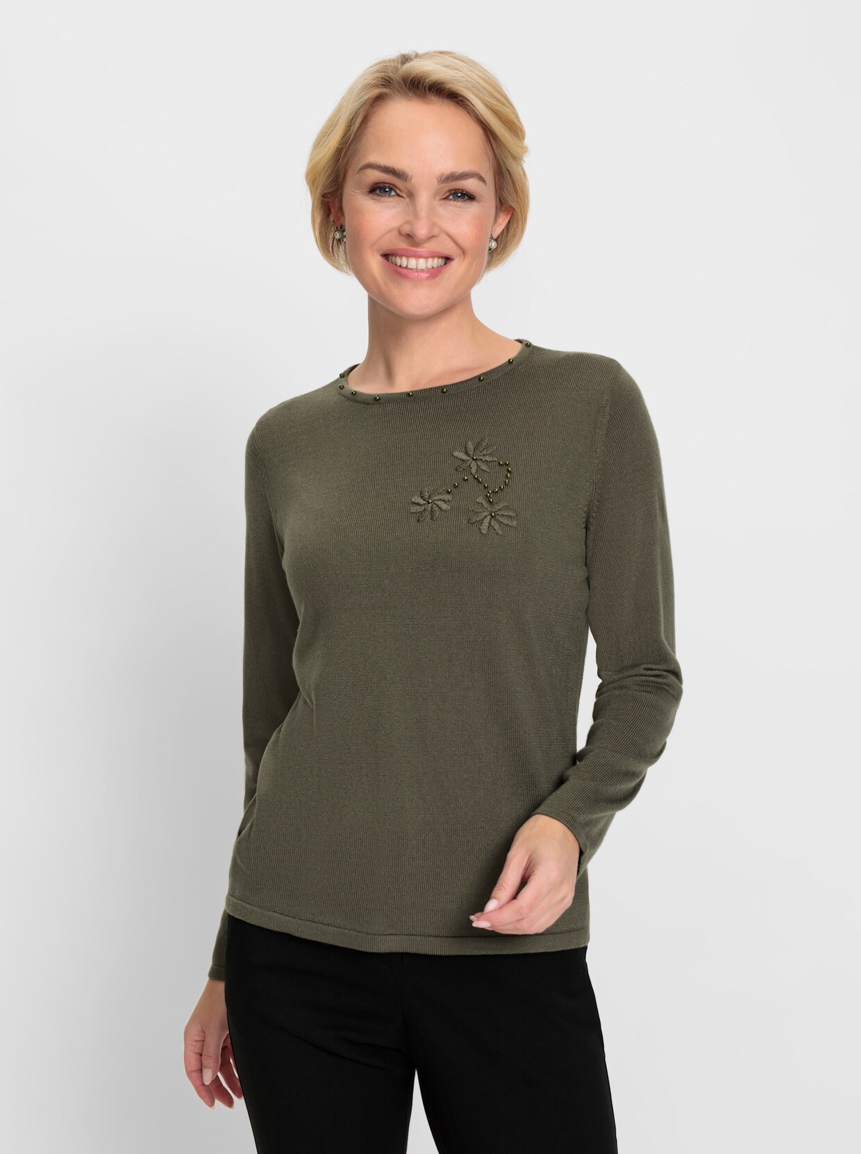 Pullover - khaki