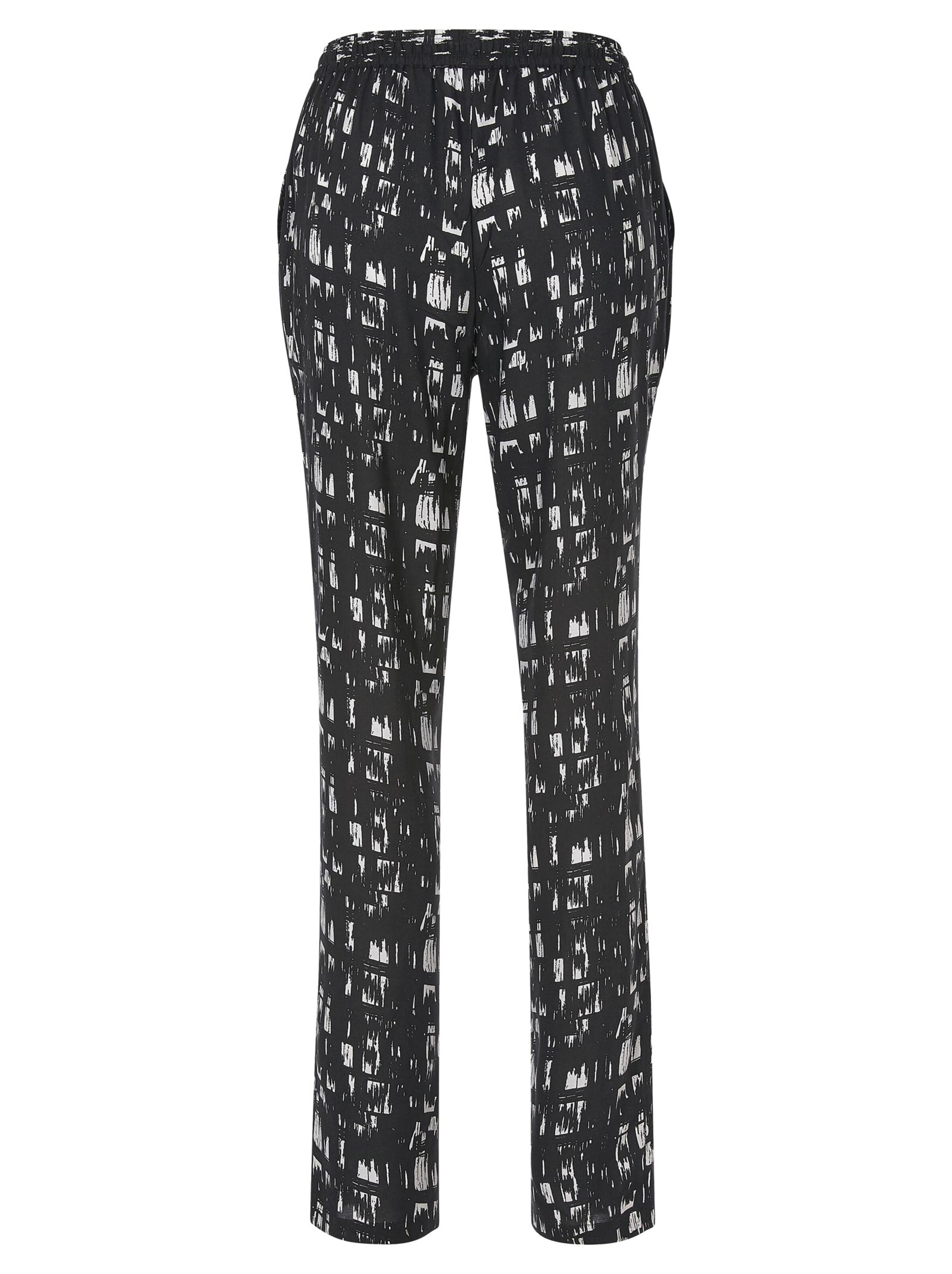 Hose - schwarz-gemustert
