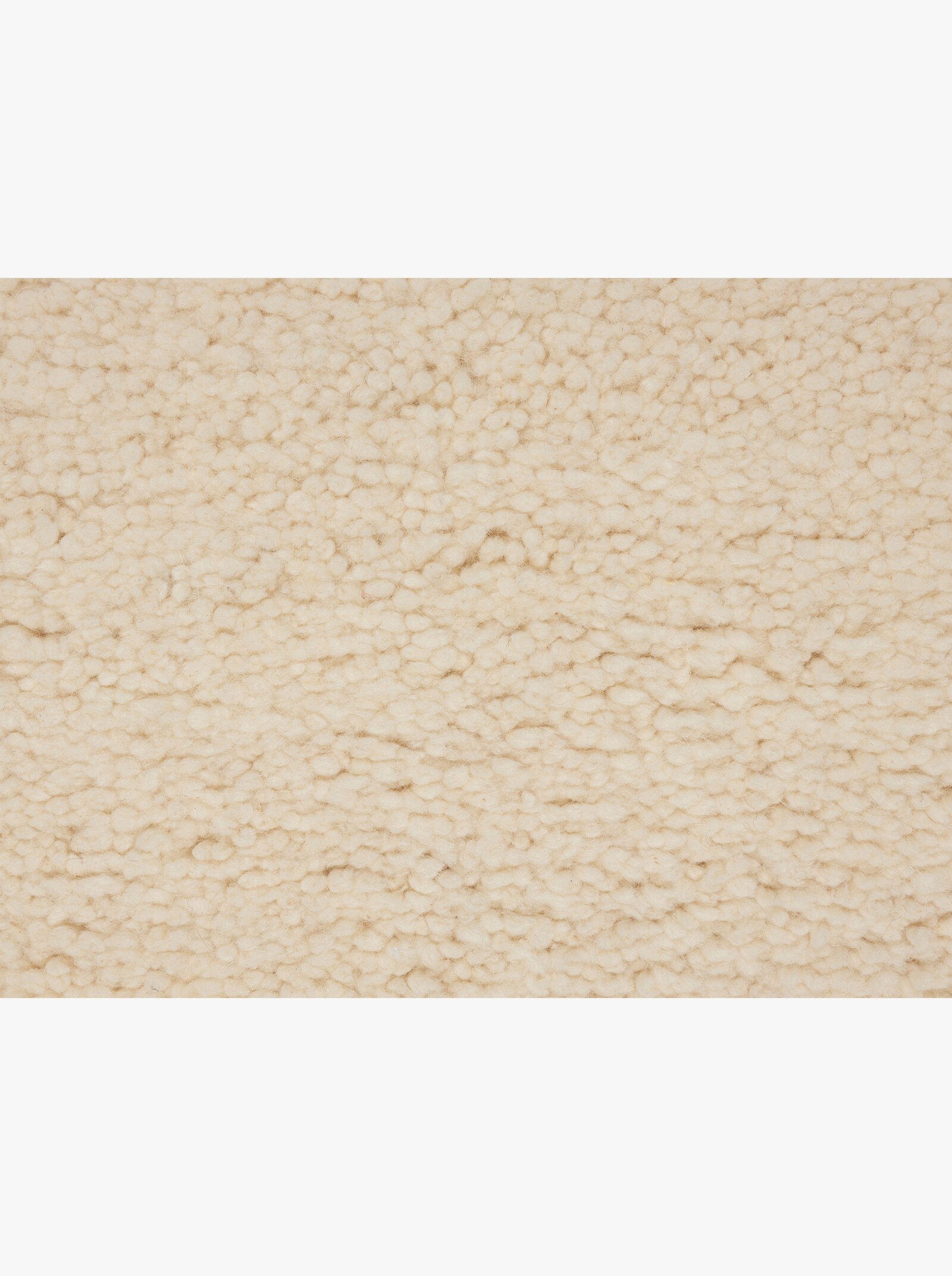 Theko Teppich - wollweiß