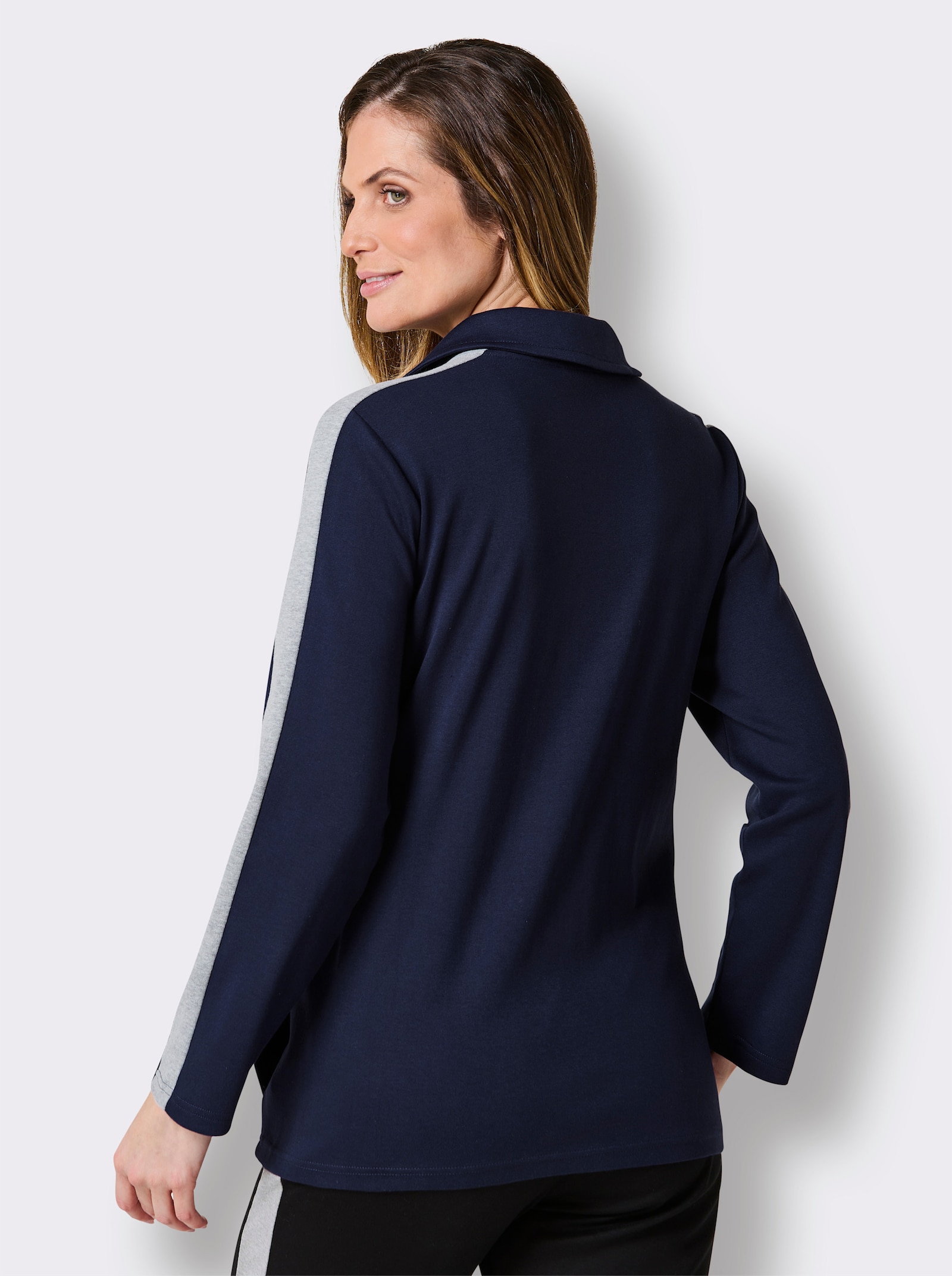feel good Jacke - marine-steingrau