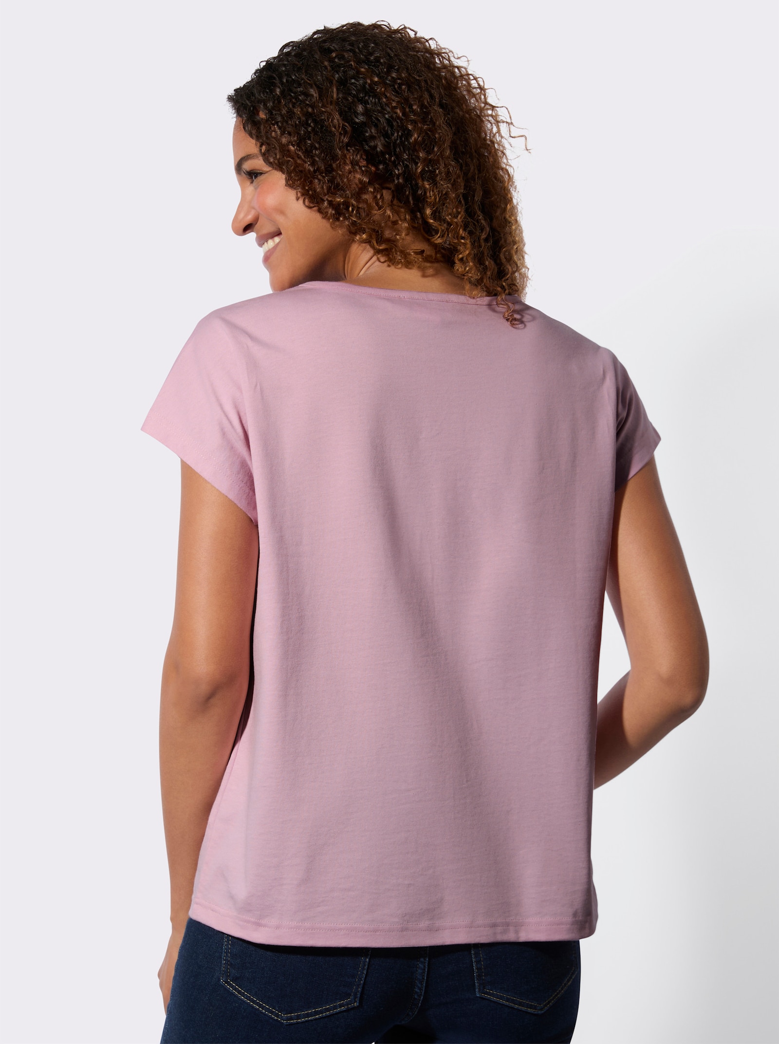 Tričko v balení po 2 ks - růžová + ecru