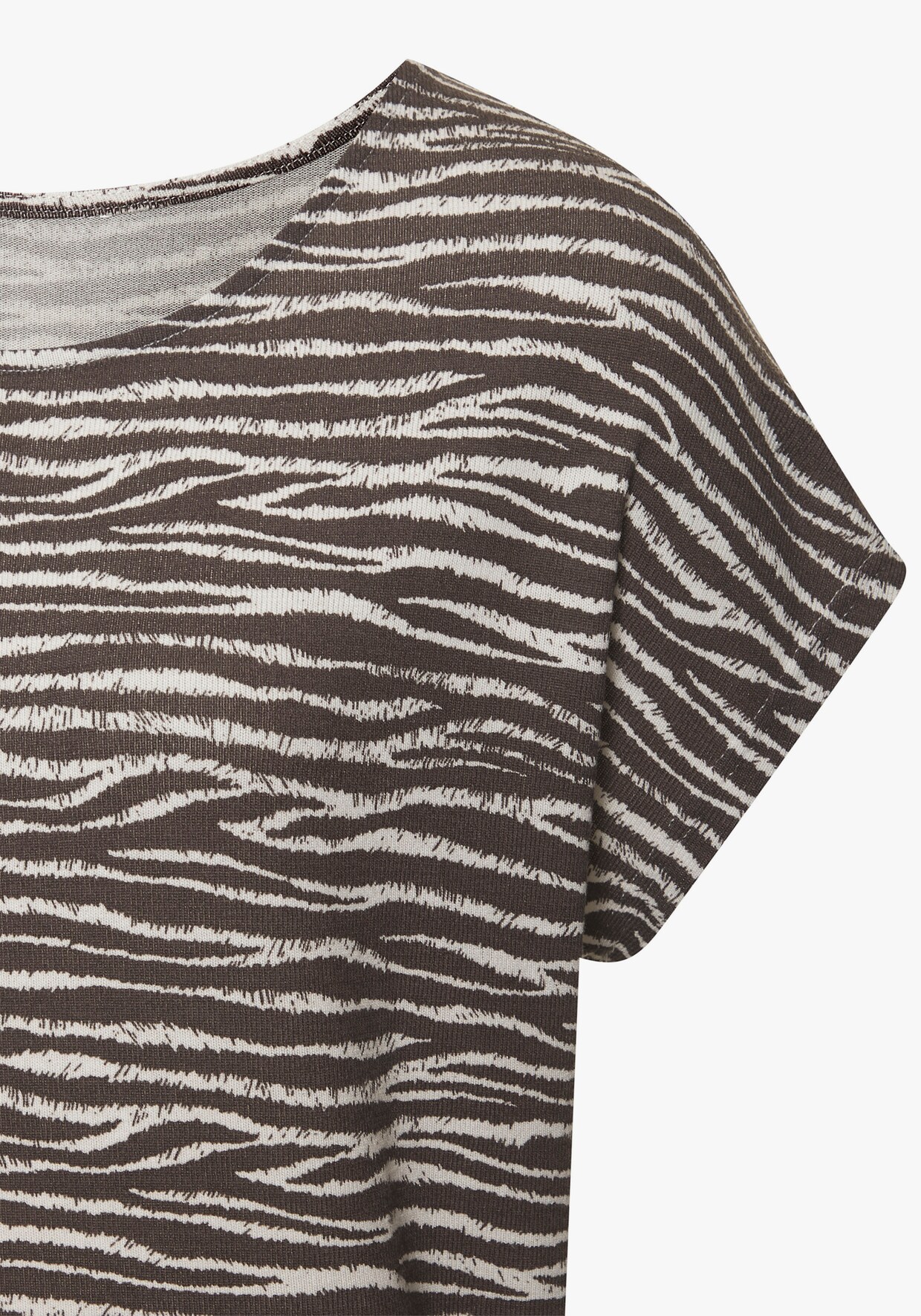 LASCANA Shirt met korte mouwen - taupe, crème