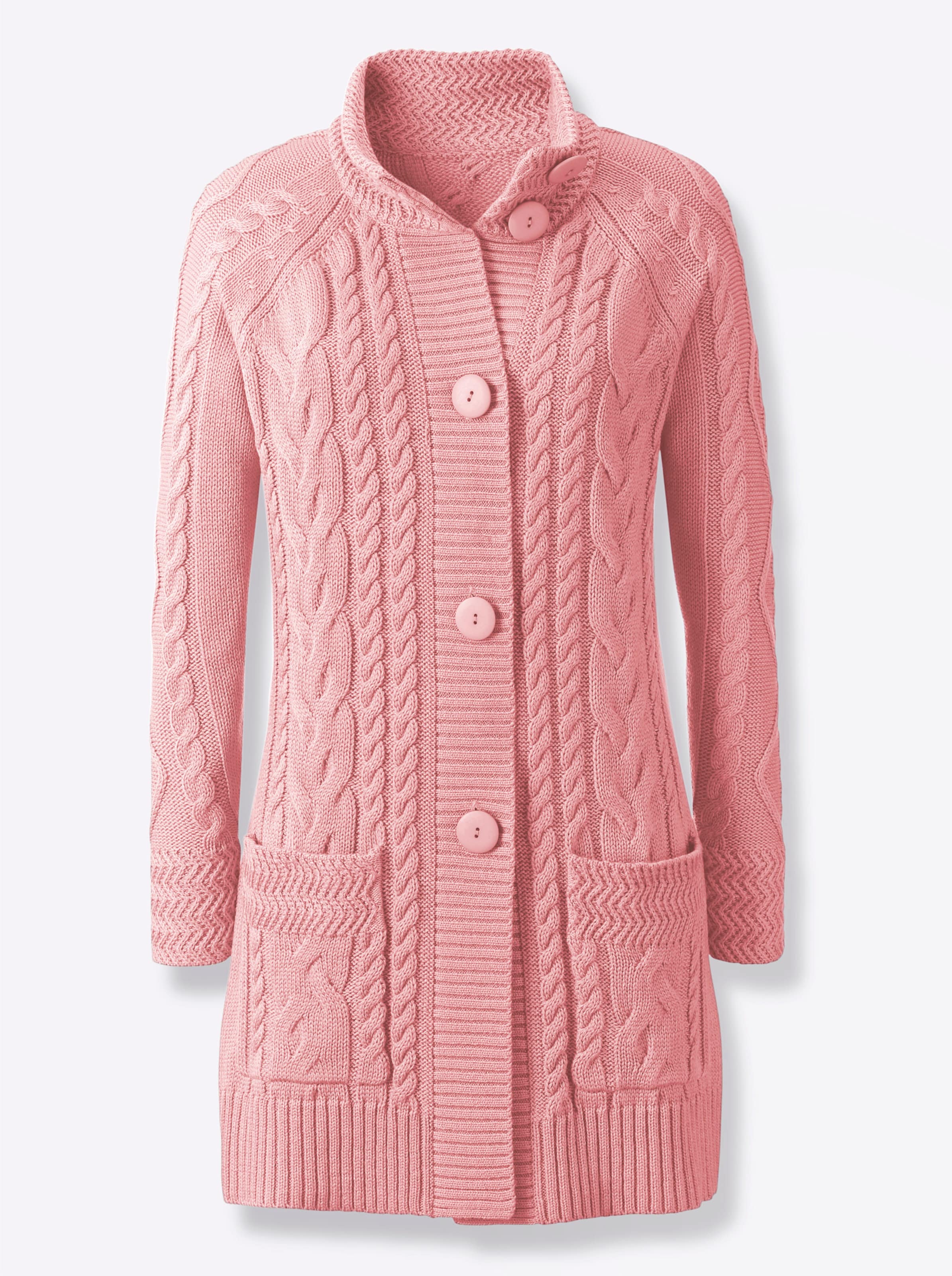 Longstrickjacke