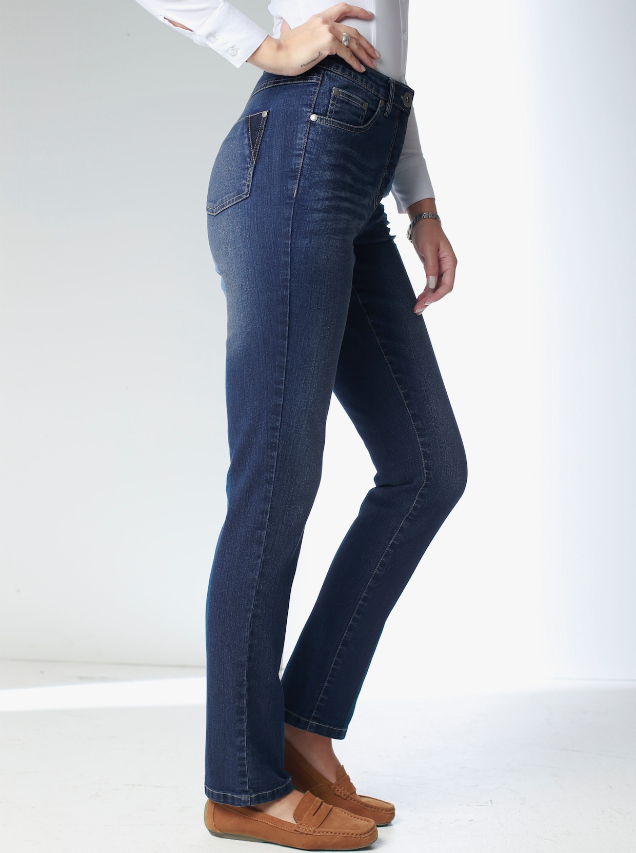 Jean extensible - bleu foncé