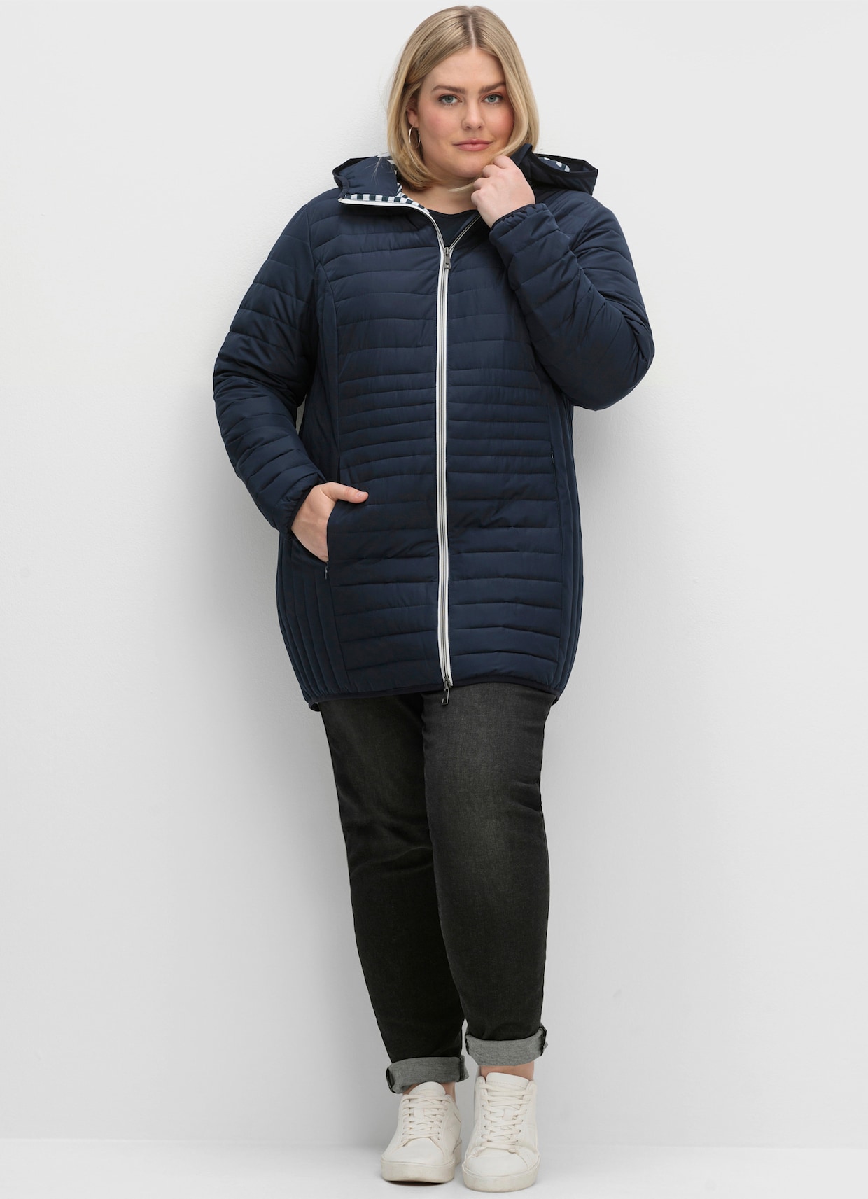 sheego Steppjacke - nachtblau