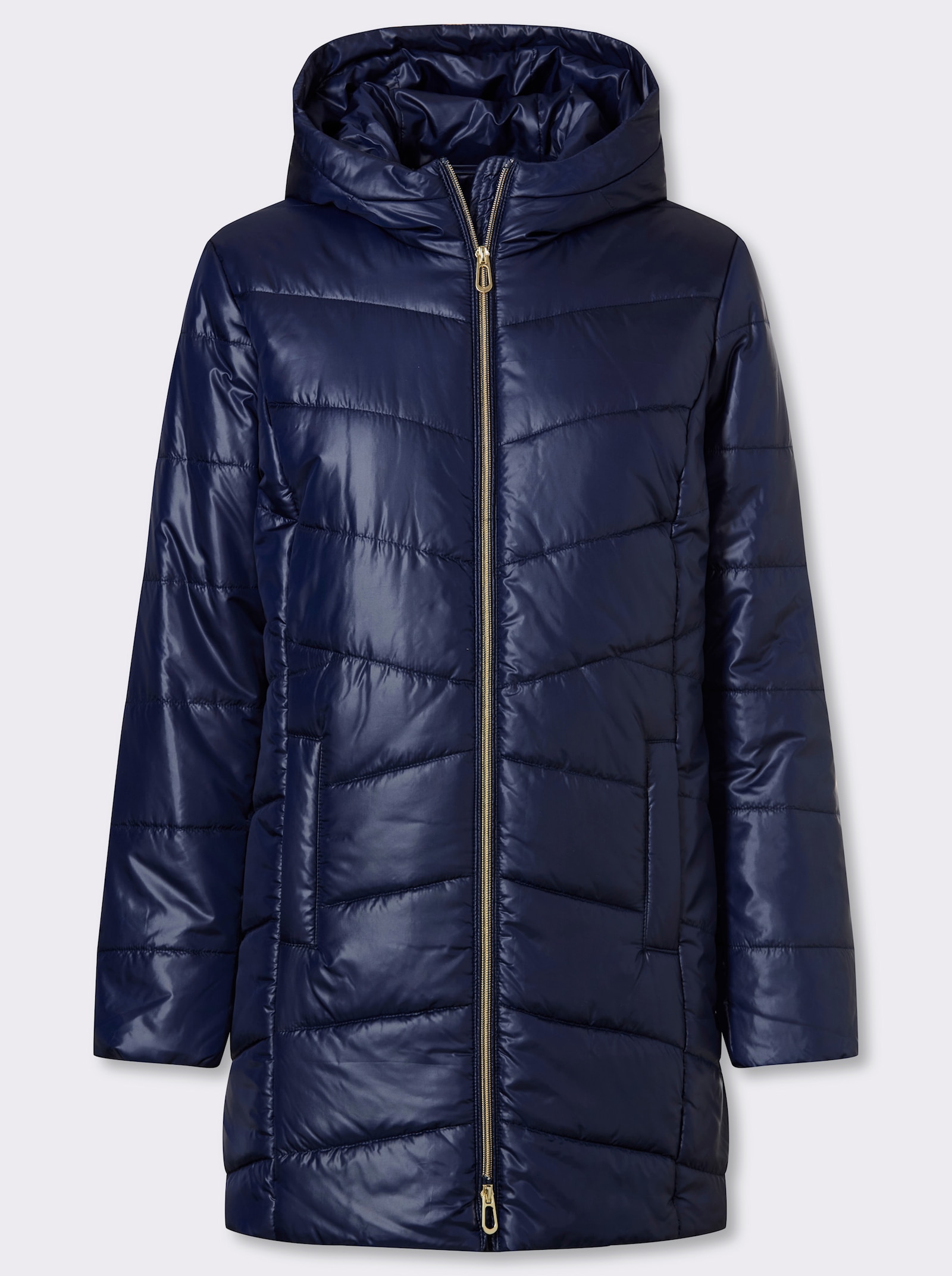 Longjacke mit Steppmuster - marine