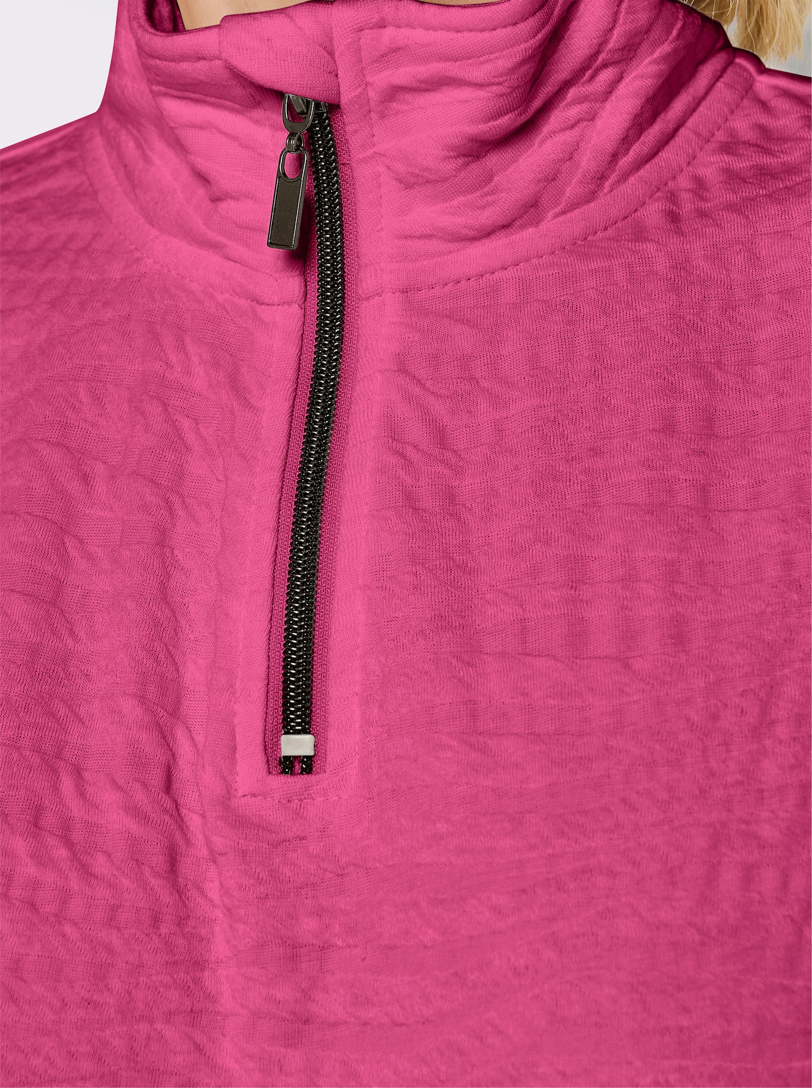 Catamaran Sports Sweatshirt in Struktur-Qualität - fuchsia