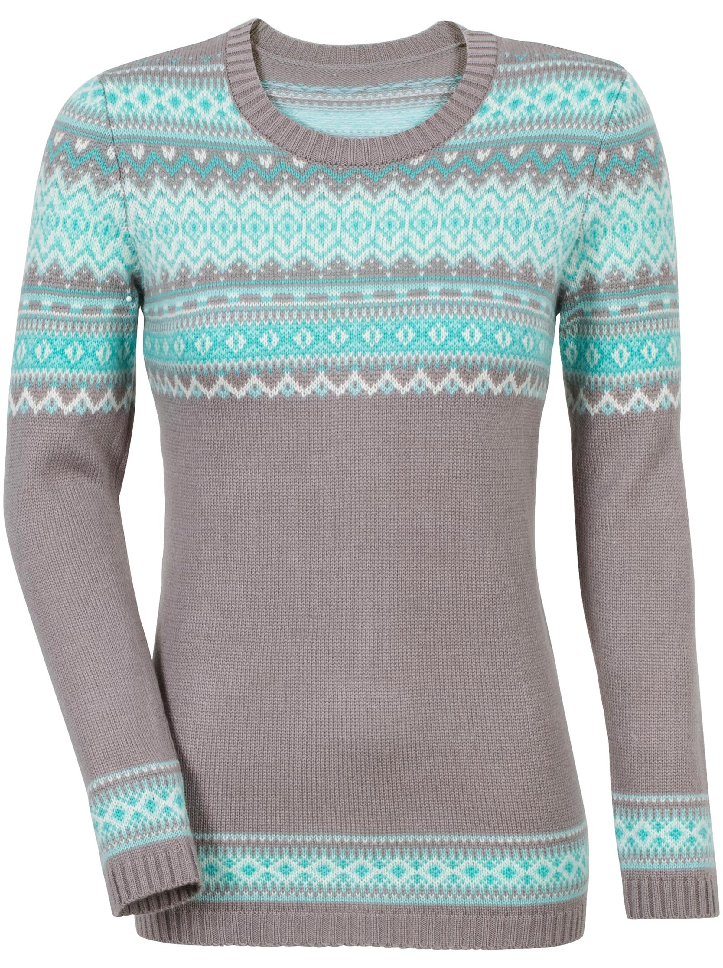 Pullover - grau-blau