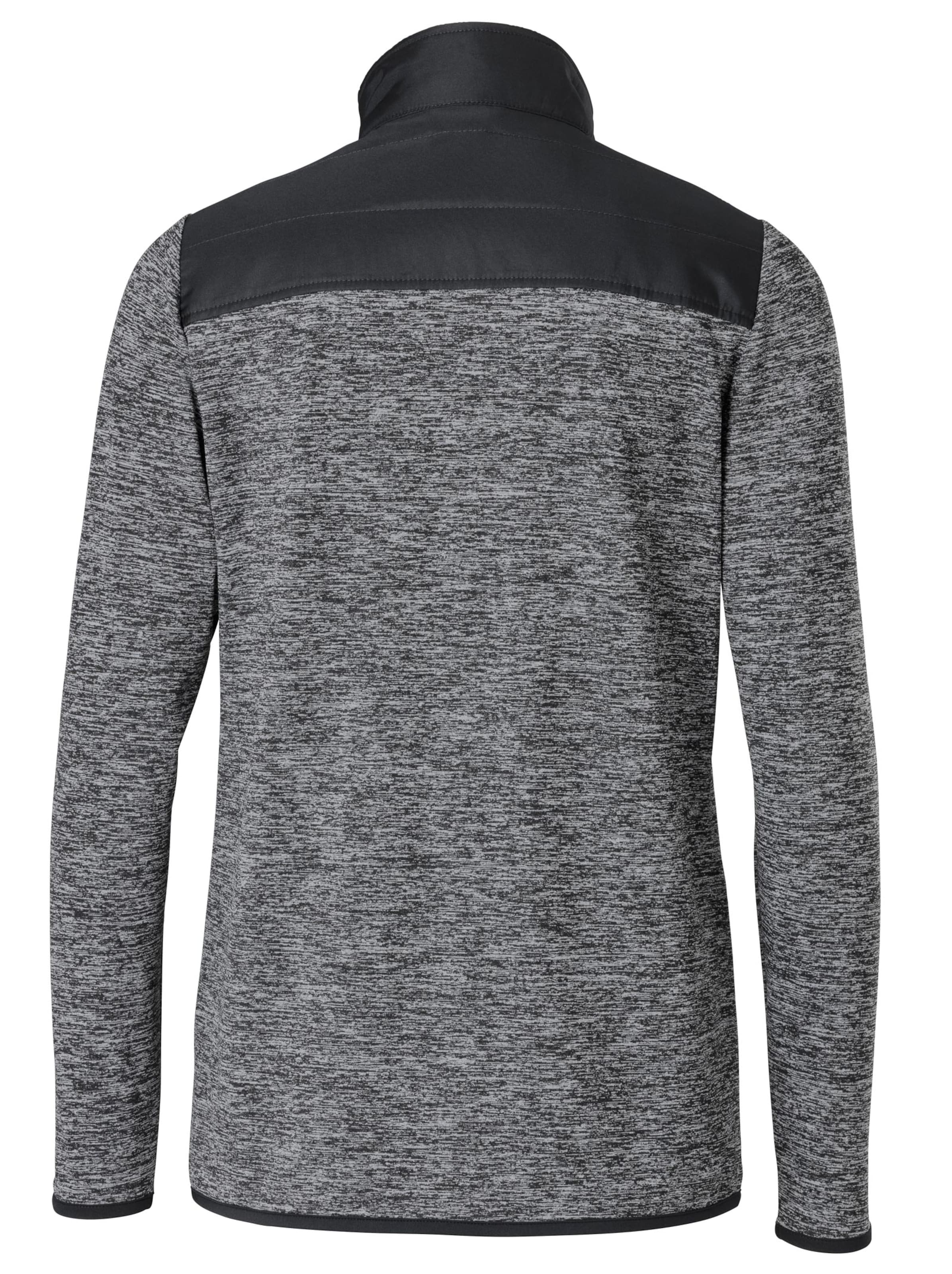 Freizeitjacke - schwarz-grau-meliert