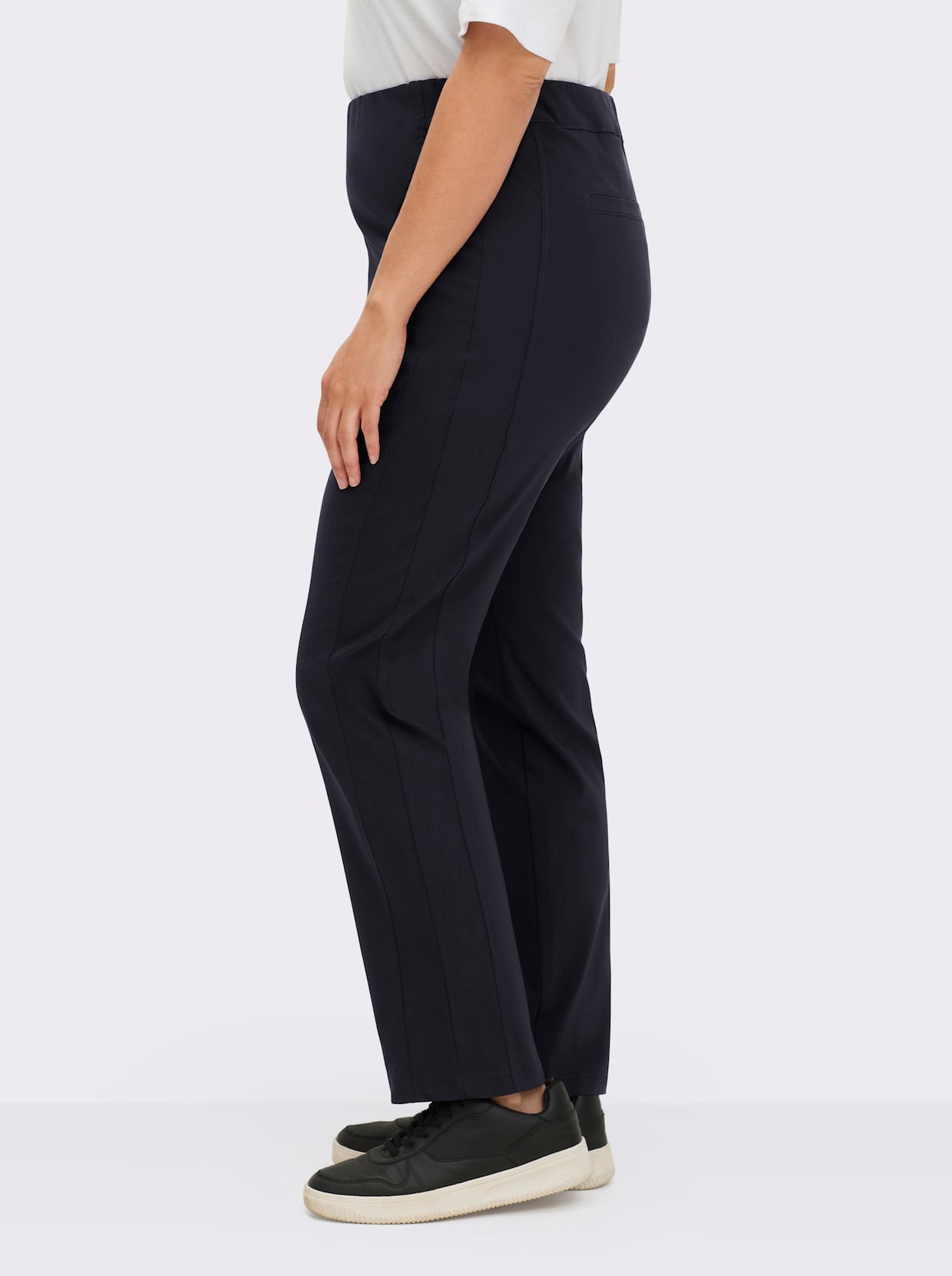 Stehmann Comfort line Hose mit Dehnbund, Viskose-Qualität - marine