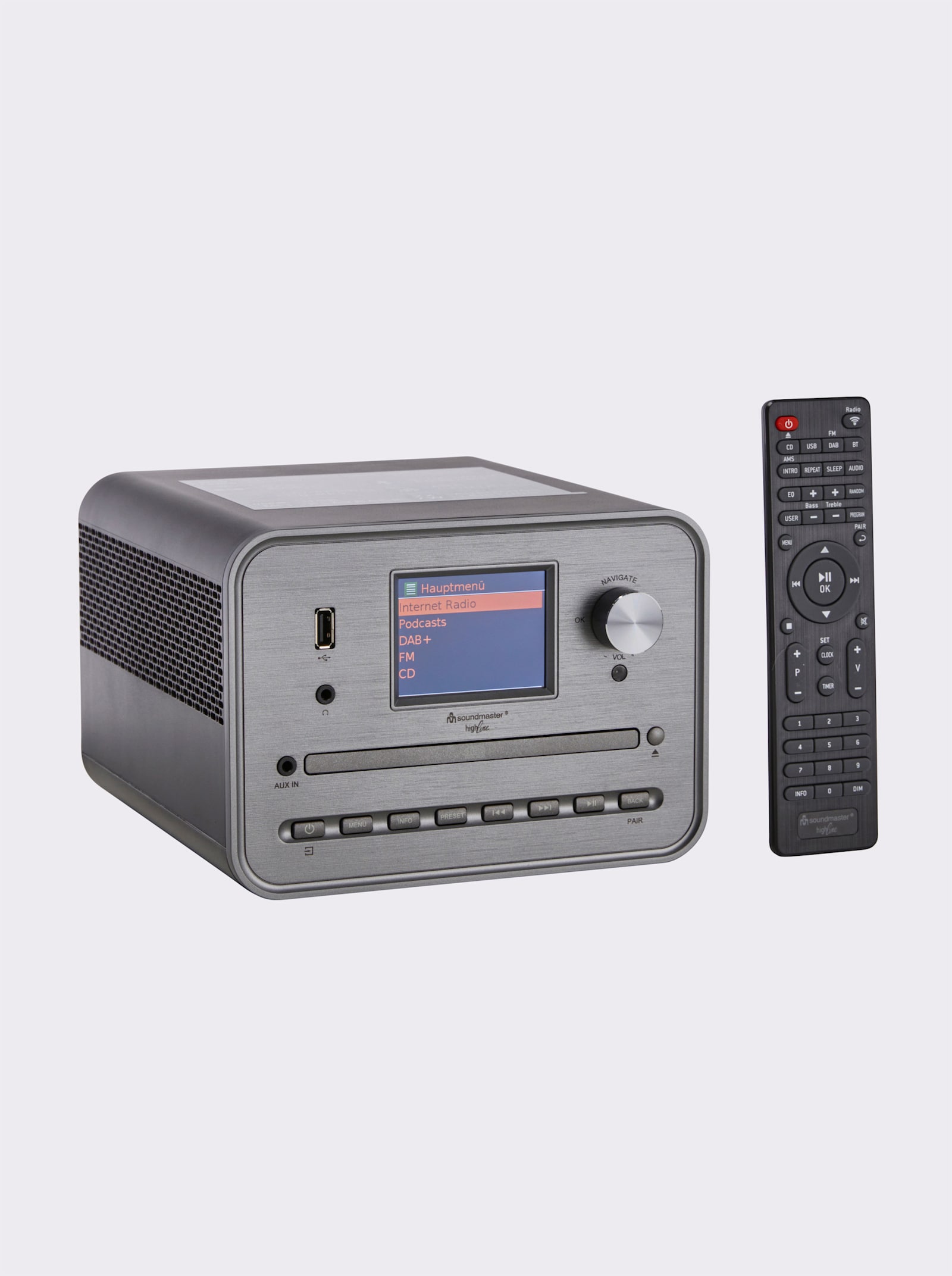 soundmaster Musikcenter - silberfarben